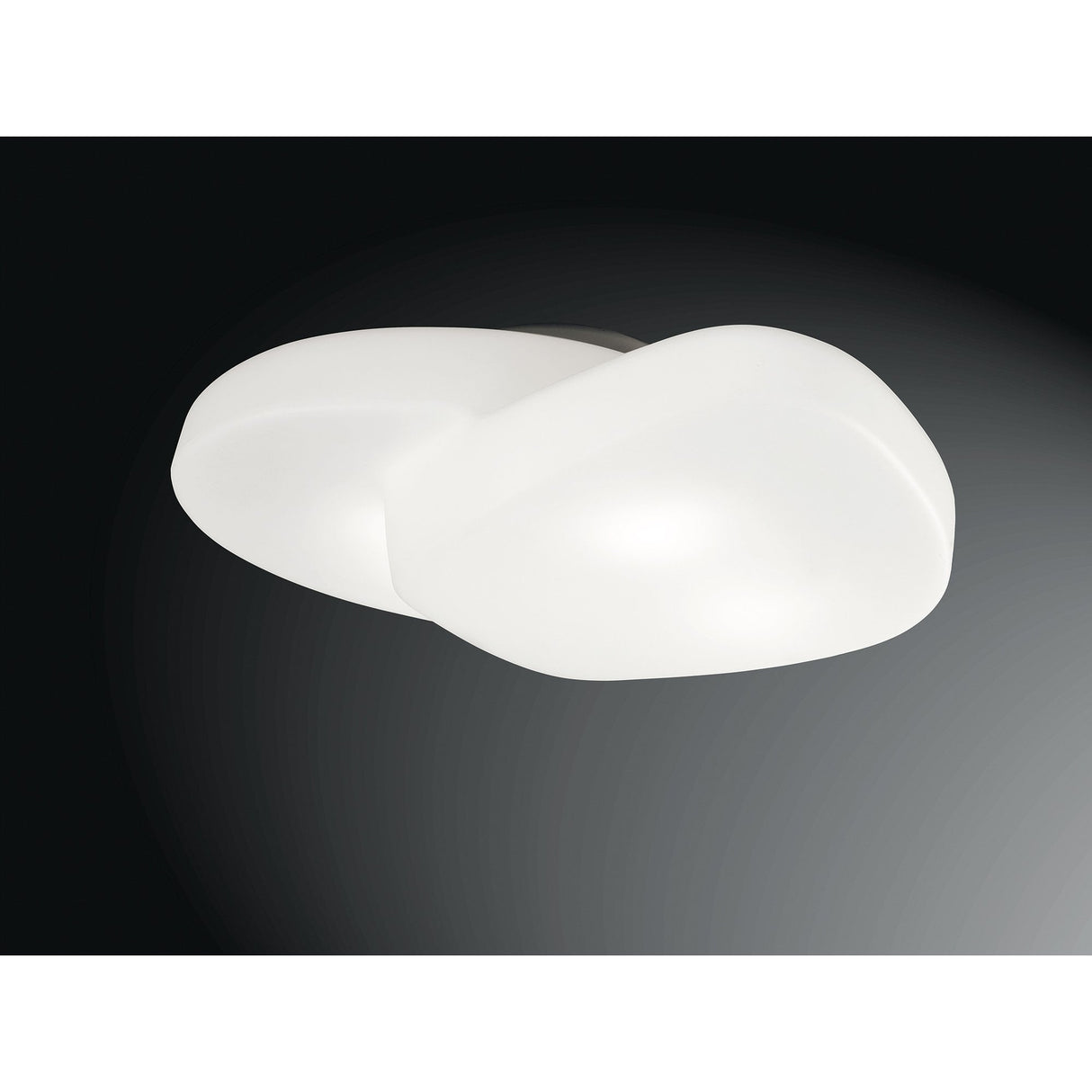 Ufo Outdoor Ceiling Light with 4 E27 Bulbs, Matt White and Opal White Finish