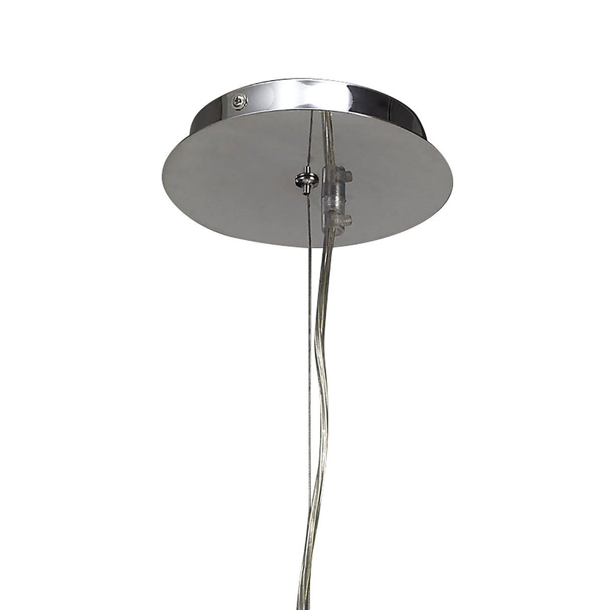 Ninette 4-Light Pendant with Ivory Wave Shades in Polished Chrome
