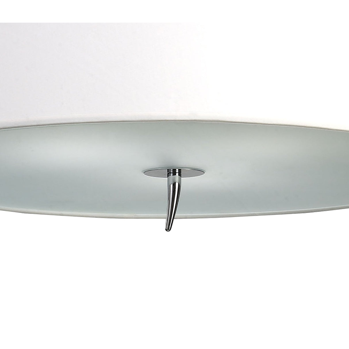 Ninette 4-Light Pendant with Ivory Wave Shades in Polished Chrome