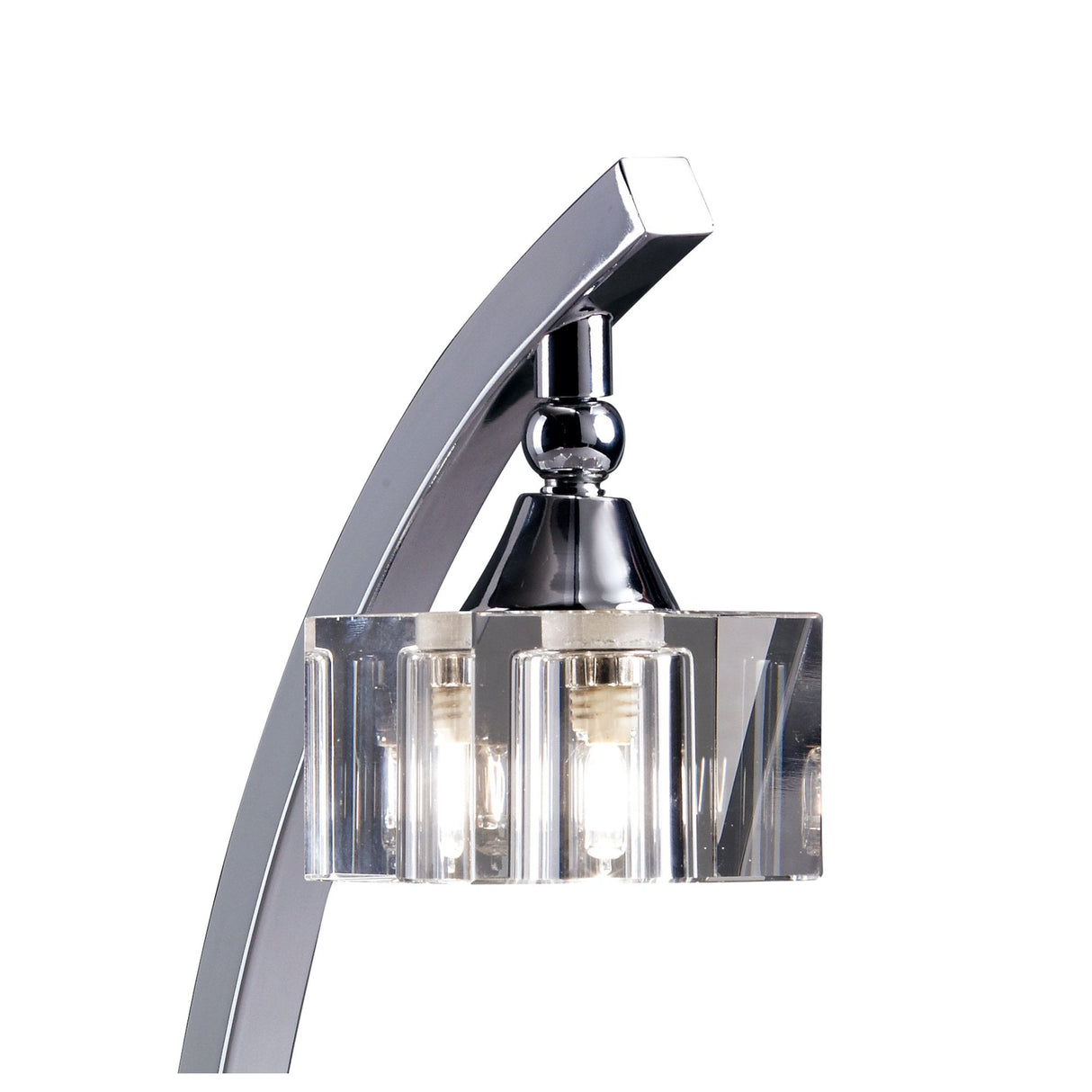 Cuadrax Polished Chrome Table Lamp with G9 Light