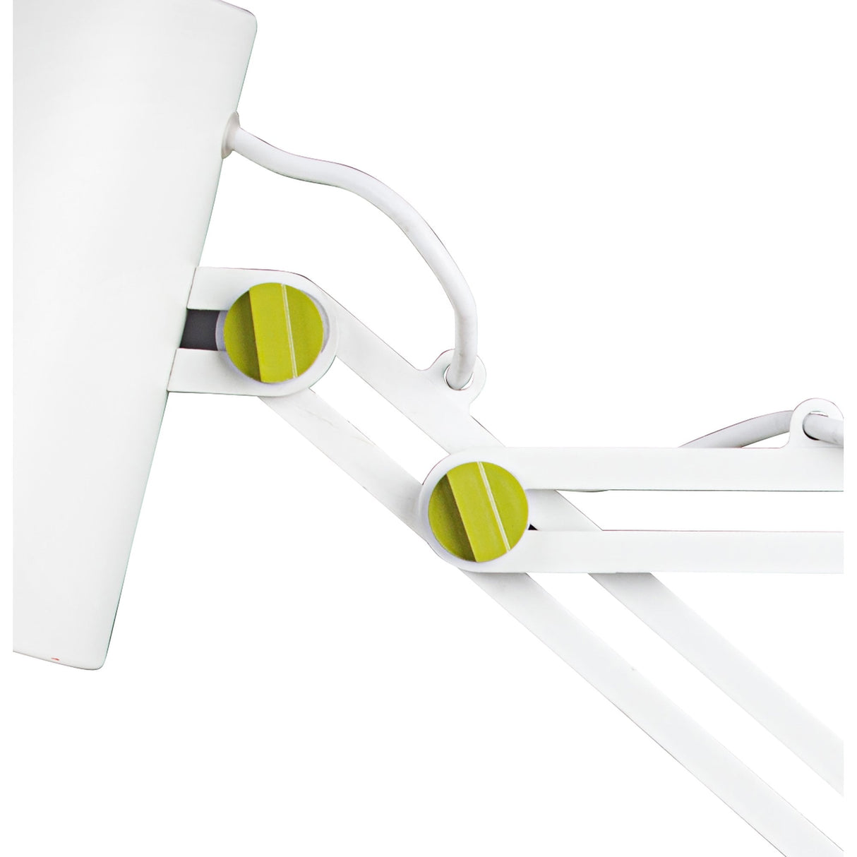 Looker Adjustable Table Lamp, Matt White & Green Design by Santiago Sevillano Sebastia