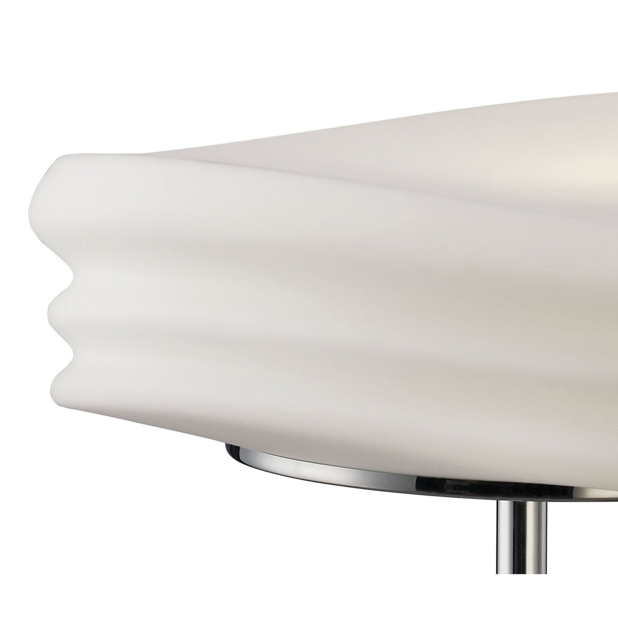 Mediterraneo Dual Light Table Lamp, Polished Chrome with Frosted White Glass