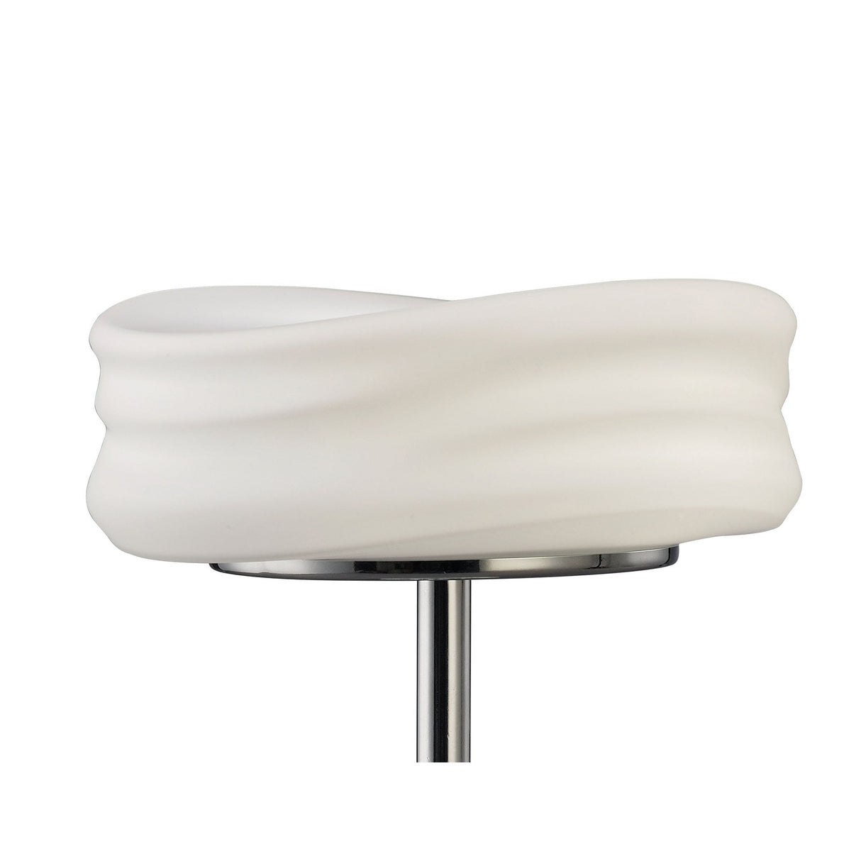 Mediterraneo 2-Light GU10 Table Lamp, Polished Chrome and Frosted Glass