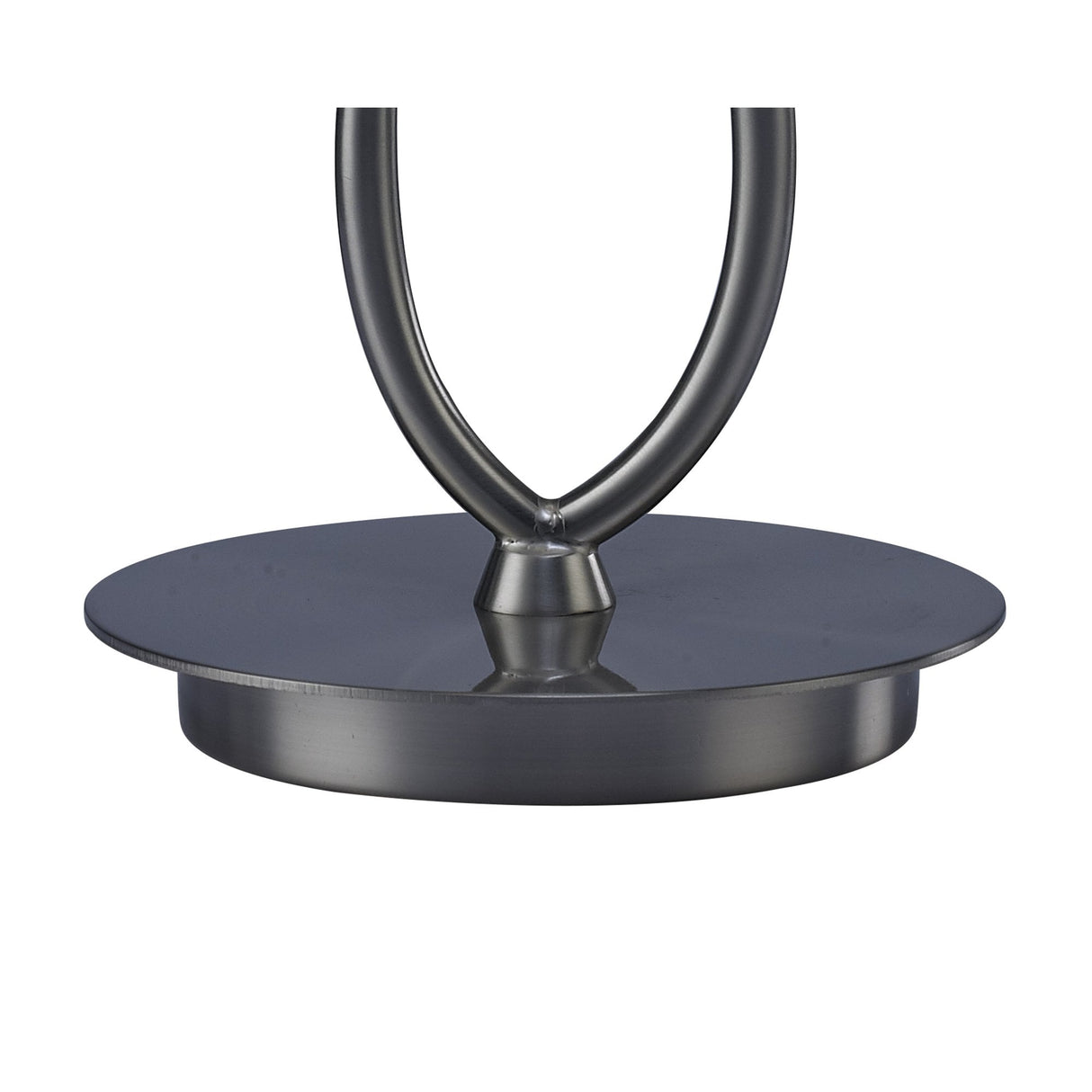 Elegant Lua Satin Nickel Table Lamp with White Pleated Shade