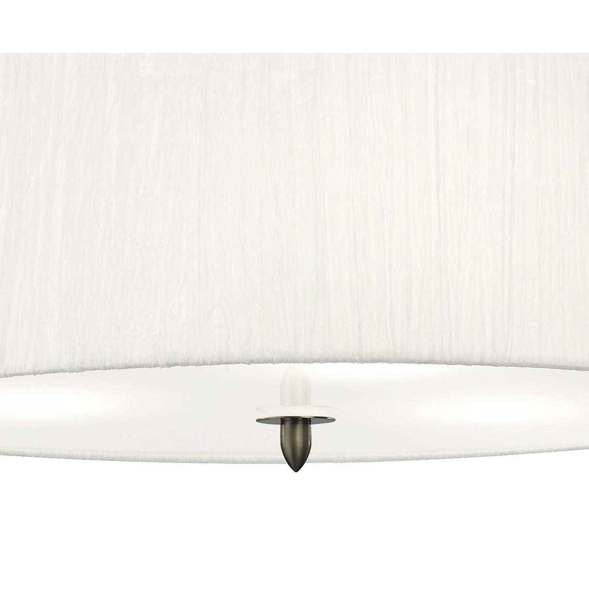 Elegant Lua Trio Pendant Light in Satin Nickel with White Shade