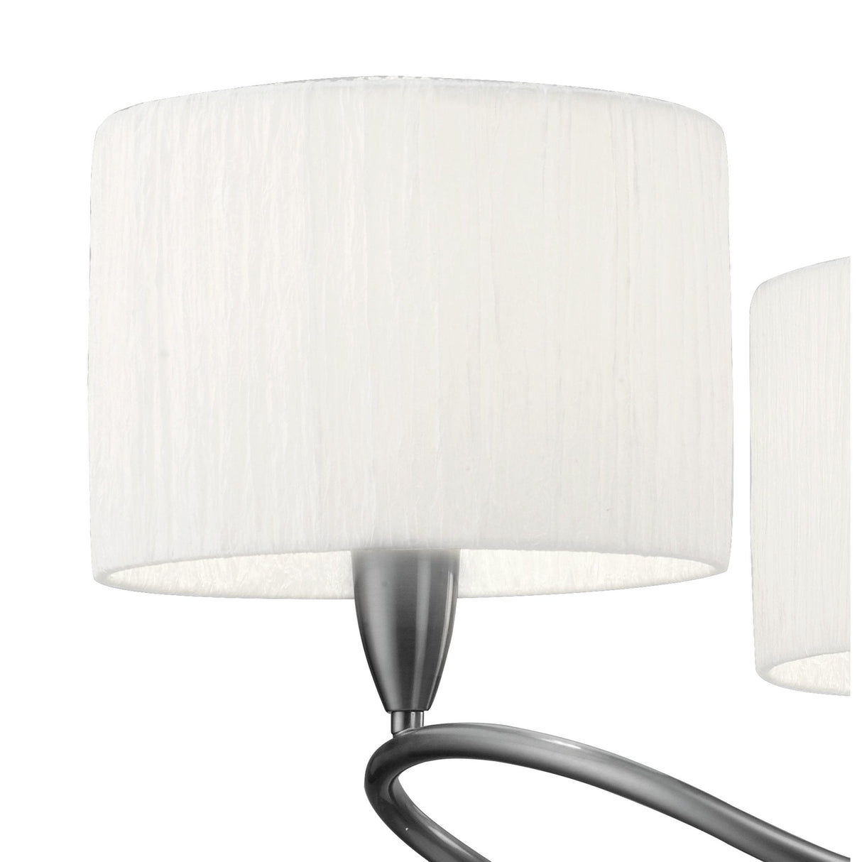 Elegant Lua Trio Pendant Light in Satin Nickel with White Shades