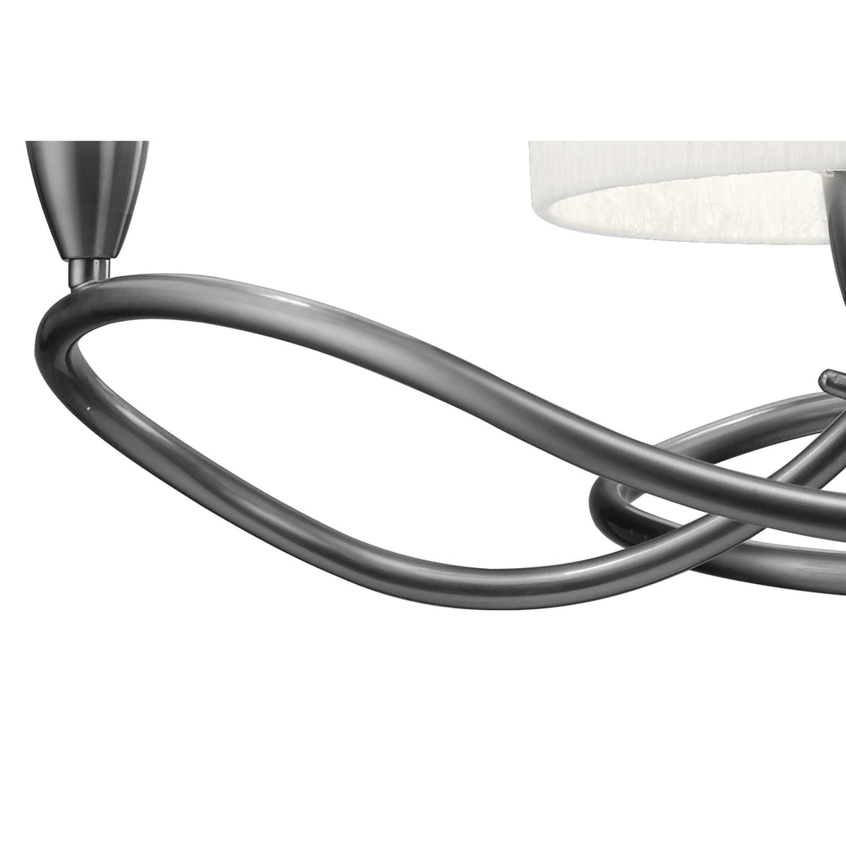 Elegant Lua Trio Pendant Light in Satin Nickel with White Shades