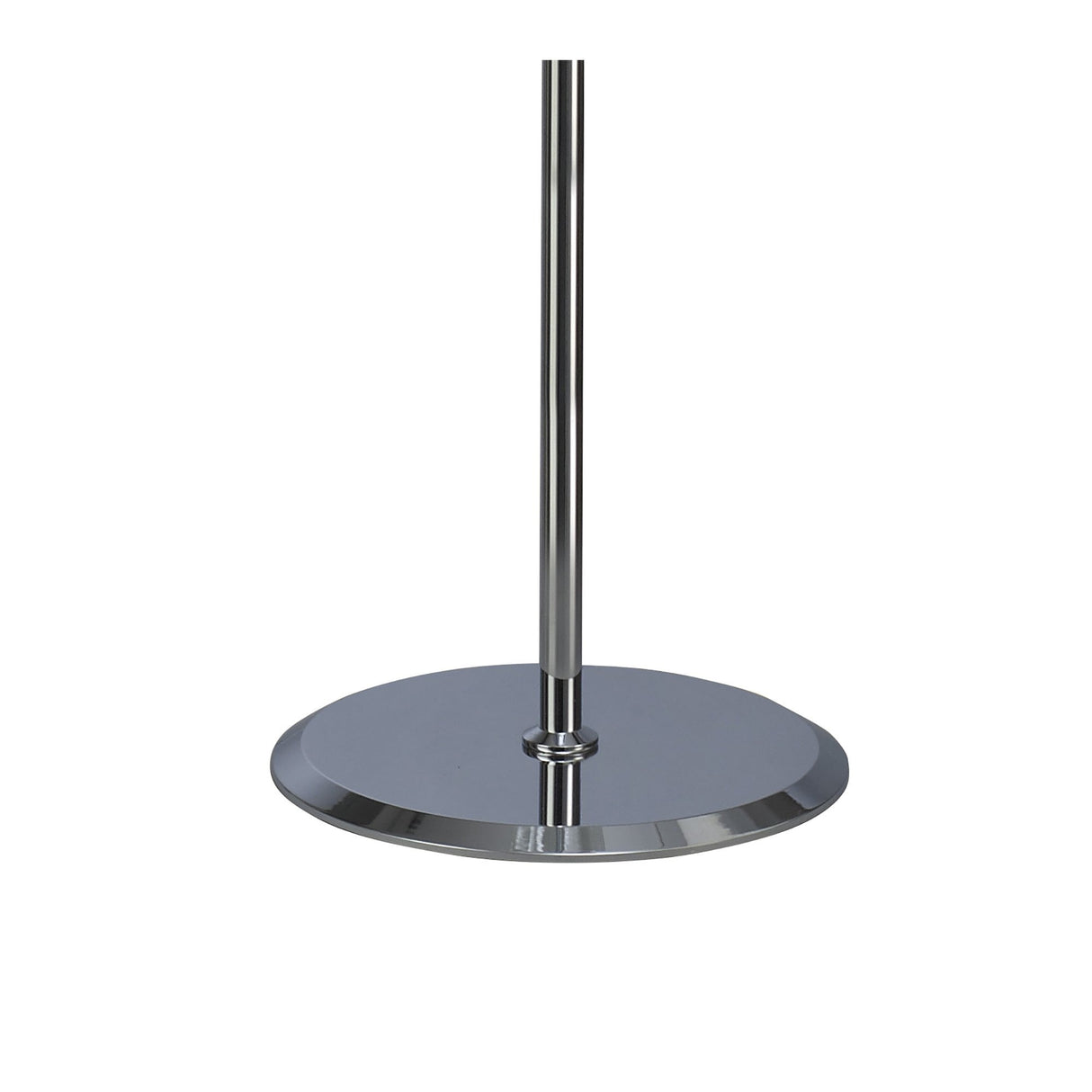 Elegant Trio Illumination Floor Lamp in Gloss White and Polished Chrome