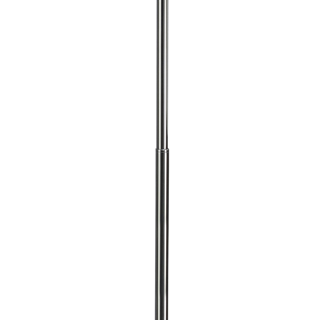 Elegant Trio Illumination Floor Lamp in Gloss White and Polished Chrome