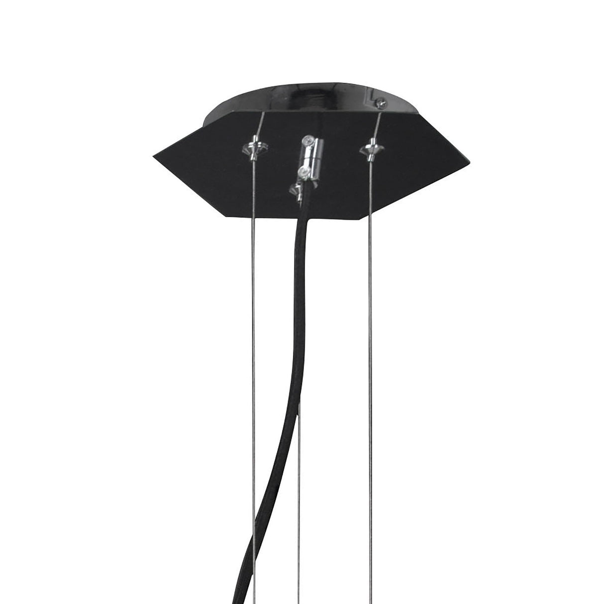Santiago Sevillano's Facette Pendant Light: Gloss Black & Polished Chrome Elegance