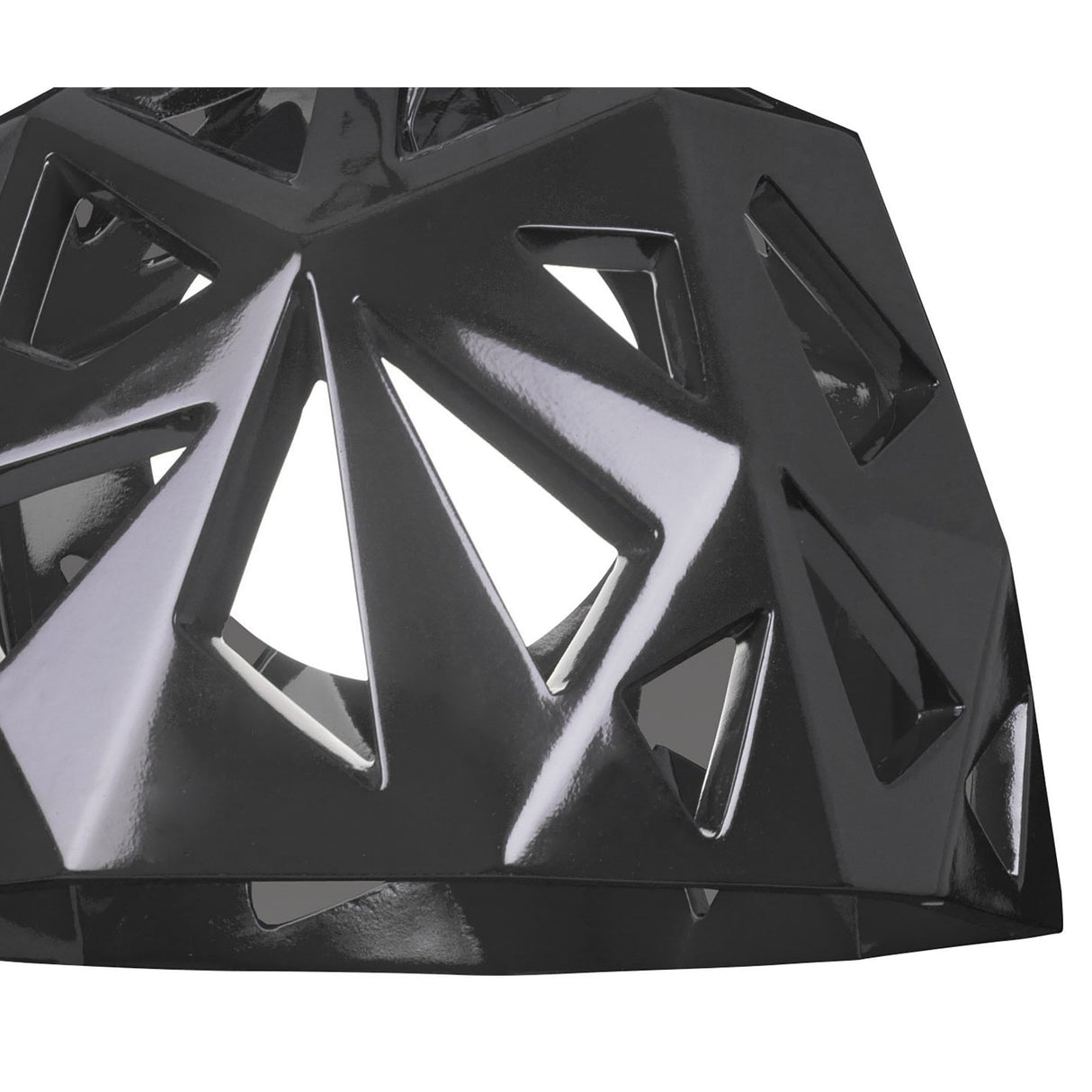 Santiago Sevillano's Facette Pendant Light: Gloss Black & Polished Chrome Elegance