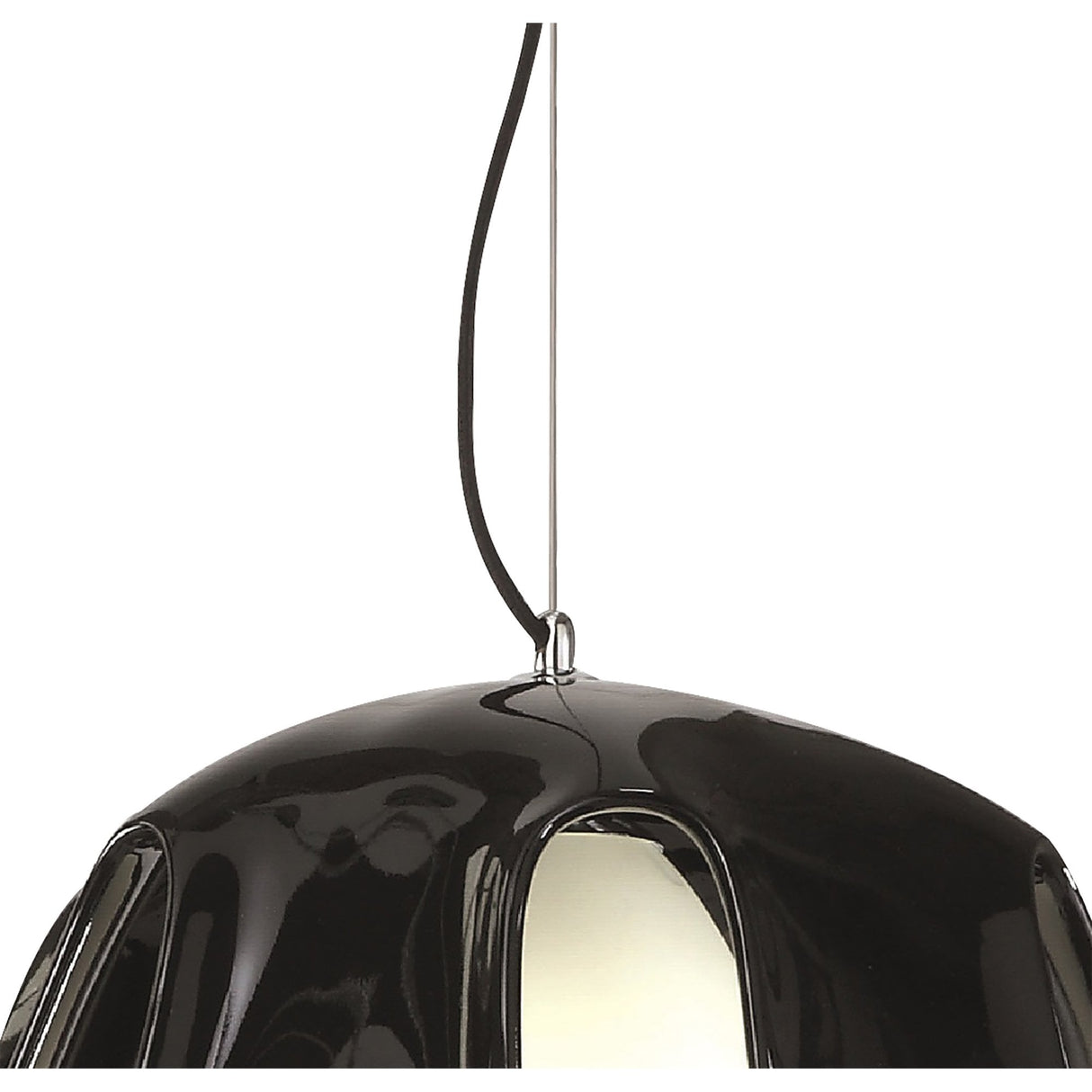 Gothic Elegance Black & White Pendant Light, E27 LED/CFL