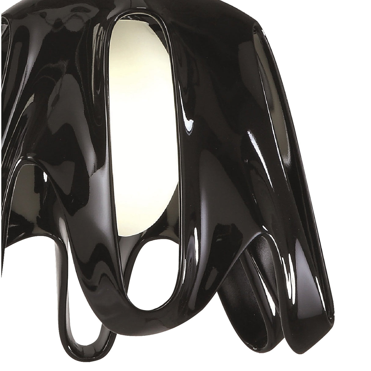 Gothic Elegance Black & White Pendant Light, E27 LED/CFL
