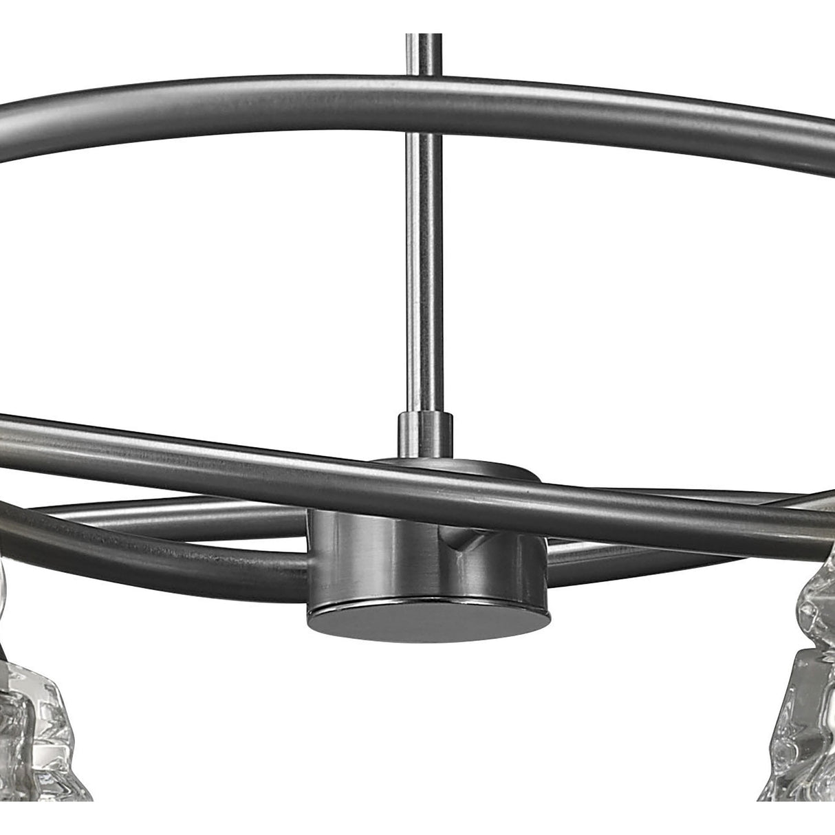 Santiago Sevillano Iku Telescopic Convertible Light Fixture in Satin Nickel