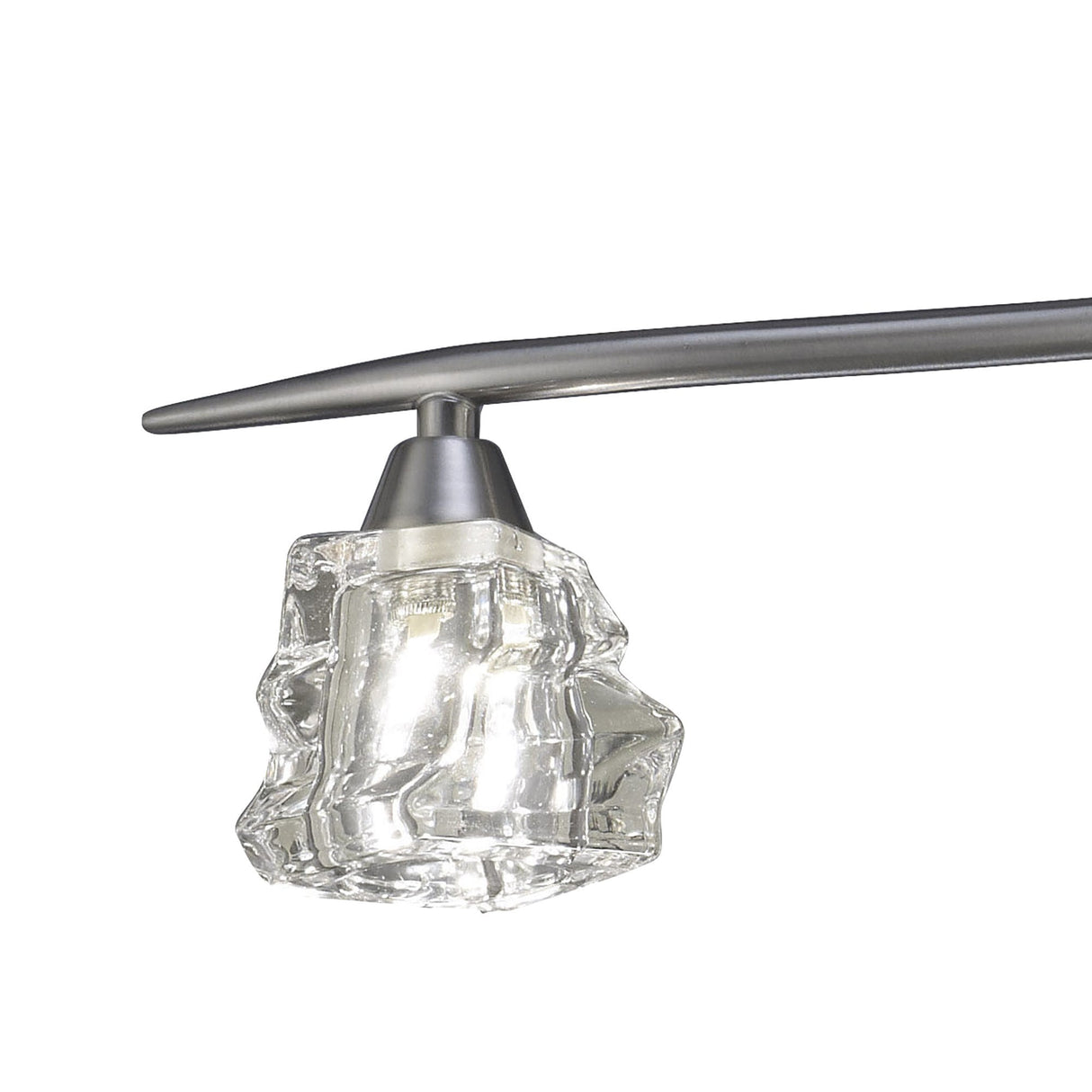Santiago Sevillano's Iku Telescopic 4-Light Fixture in Satin Nickel