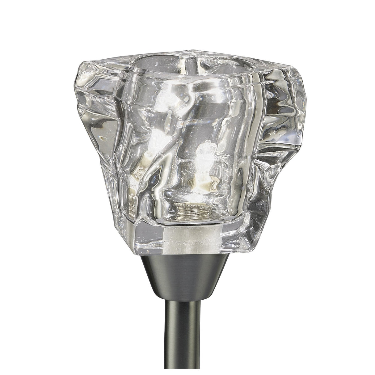 Iku Modern Elegance Table Lamp with Satin Nickel Finish