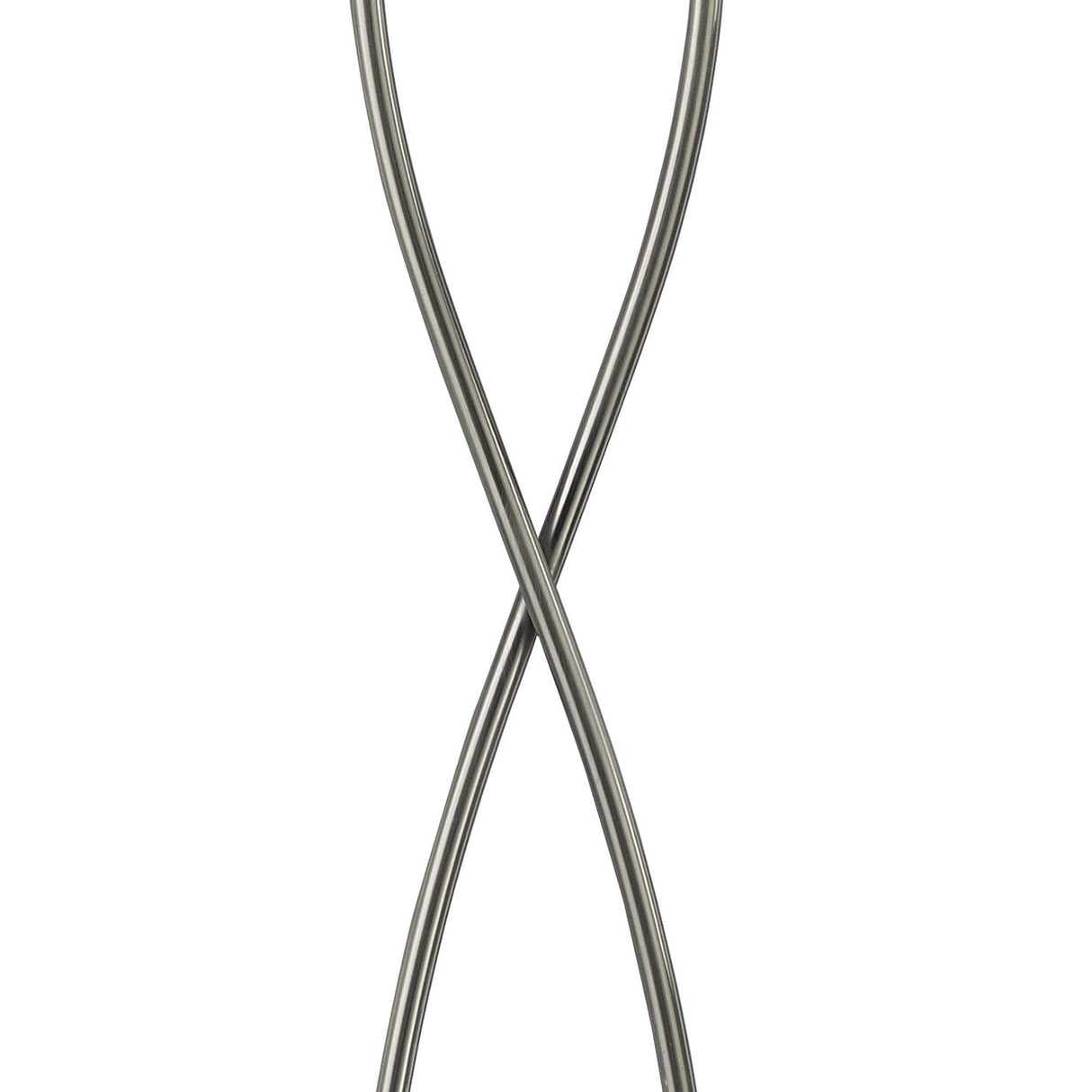Iku 4-Light G9 Satin Nickel Floor Lamp with Clear Ice-Glacier Glass Shades