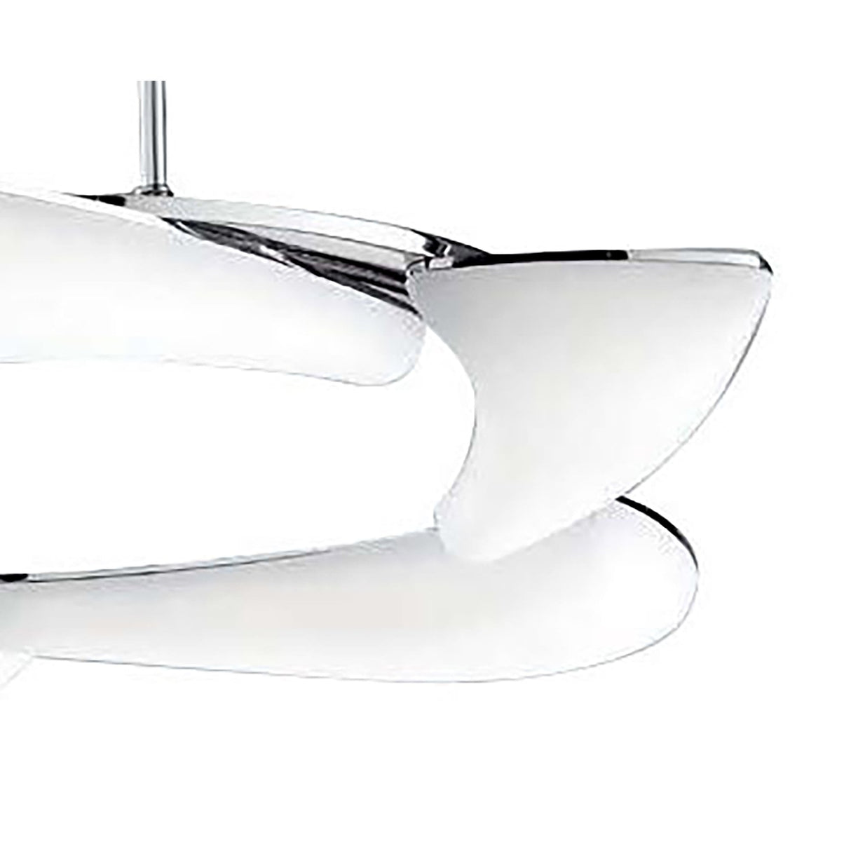 Elegant Mistral 30W LED Pendant Light in Polished Chrome and Frosted Acrylic, 3000K, 2700lm