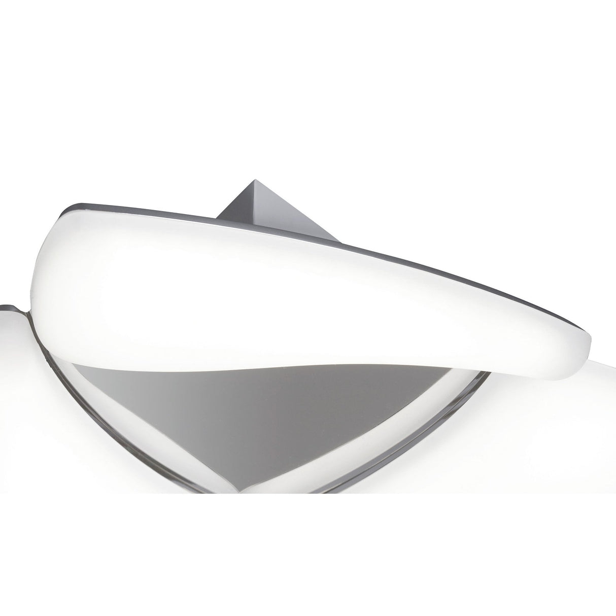 Mistral 18W LED Ceiling Light in Polished Chrome and Frosted Acrylic, 3000K Warm White, 3-Year Warranty