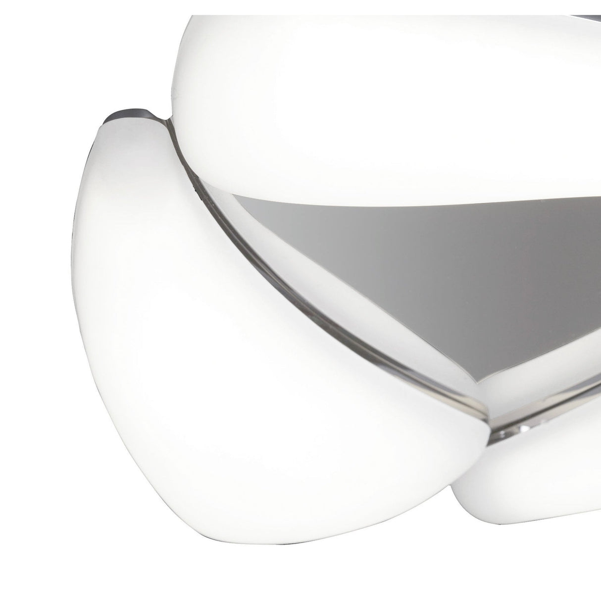 Mistral 18W LED Ceiling Light in Polished Chrome and Frosted Acrylic, 3000K Warm White, 3-Year Warranty
