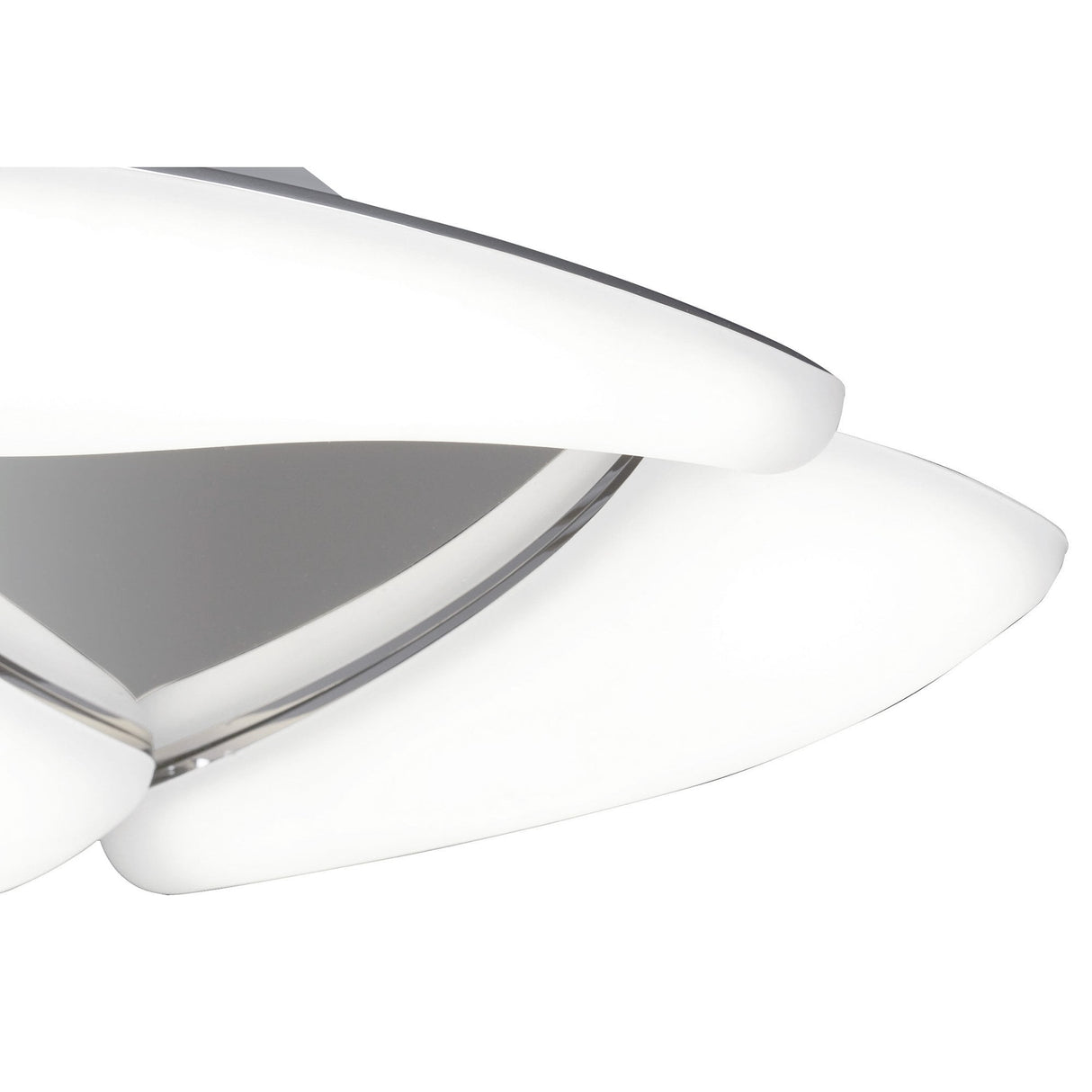 Mistral 18W LED Ceiling Light in Polished Chrome and Frosted Acrylic, 3000K Warm White, 3-Year Warranty