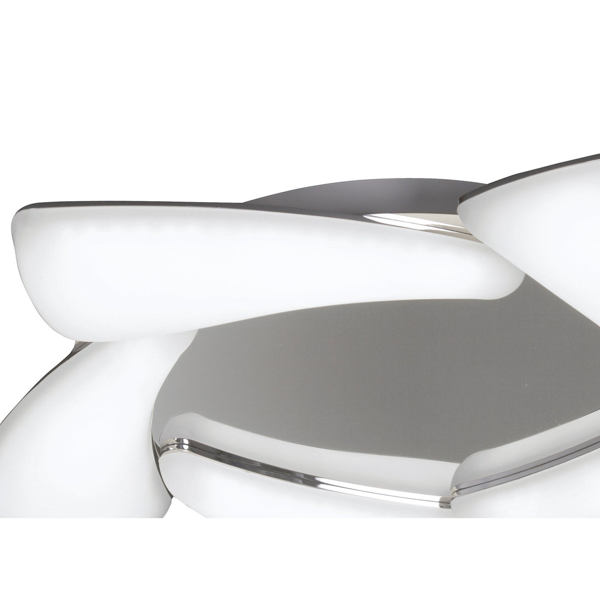 Mistral Ceiling Light: 30W Polished Chrome and Frosted Acrylic, 3000K Warm White, 2700lm, 3-Year Warranty