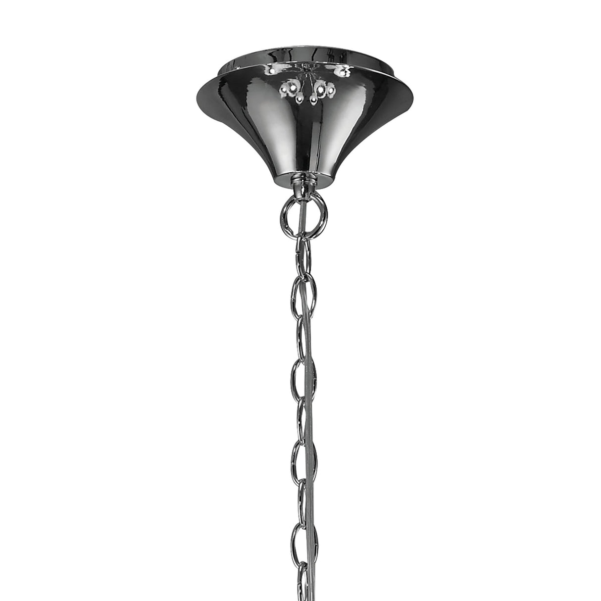 Tiffany Dual Tier 24-Light Pendant in Polished Chrome with Bronze Shades & Clear Crystal Elegance