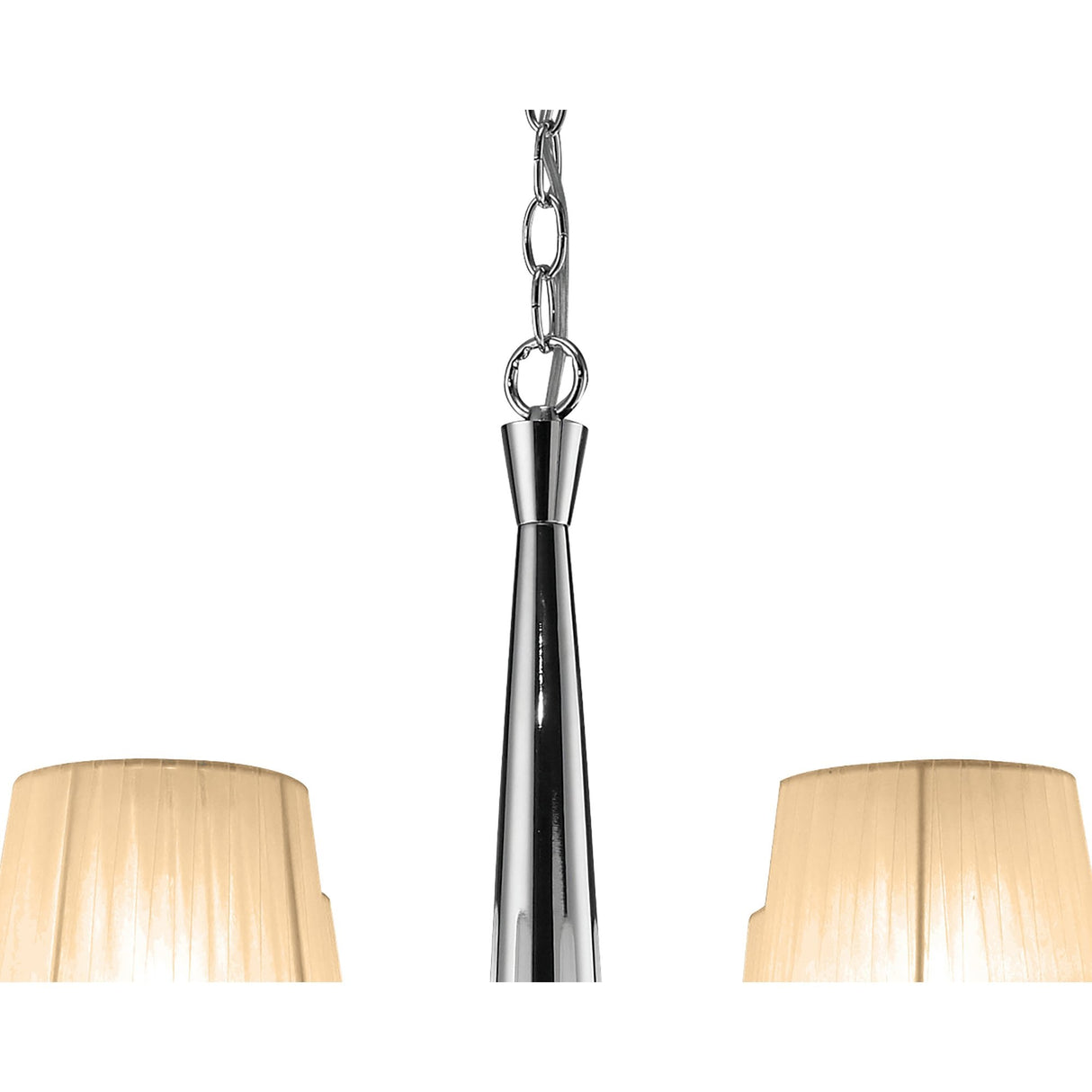 Tiffany Dual Tier 24-Light Pendant in Polished Chrome with Bronze Shades & Clear Crystal Elegance