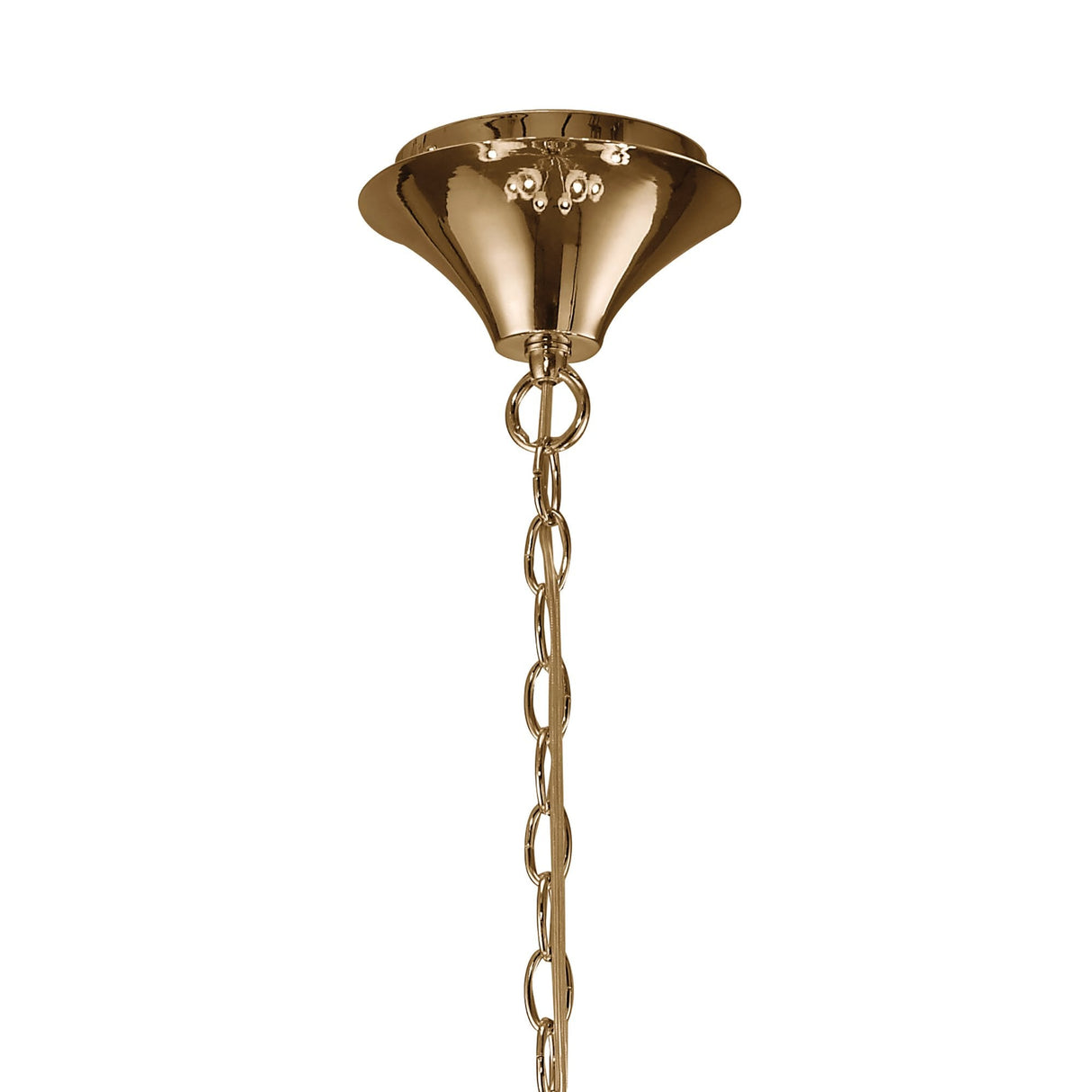 Tiffany Pendant 2-Tier Chandelier 12+12 Light, French Gold with Cream Shades & Clear Crystal Elegance