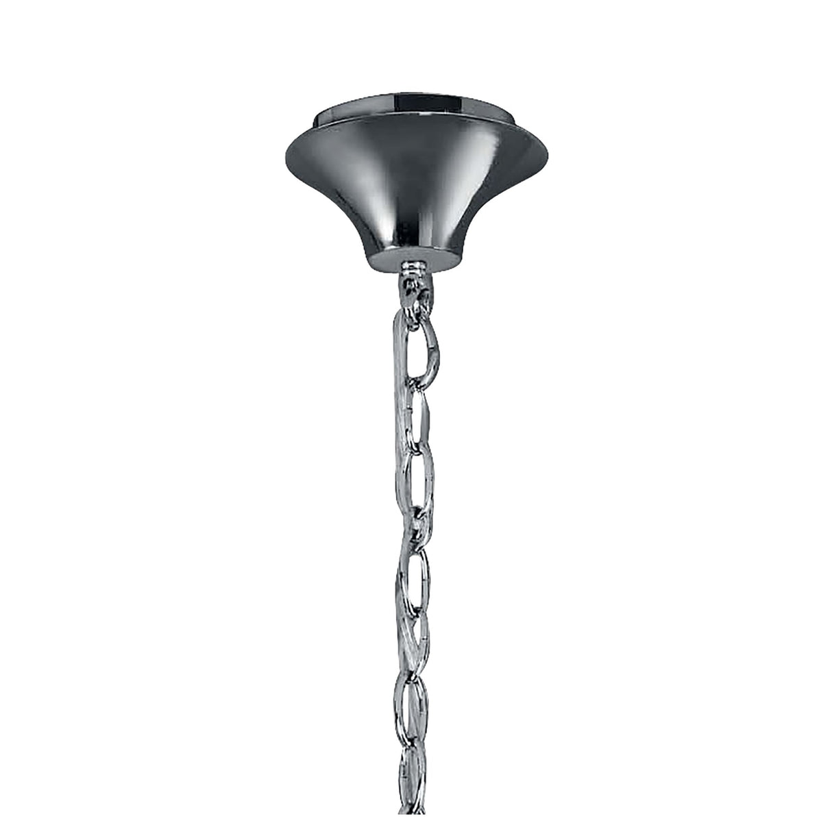 Elegance Illuminated: Tiffany 6+6 Light Crystal Pendant in Polished Chrome with Cream Shades