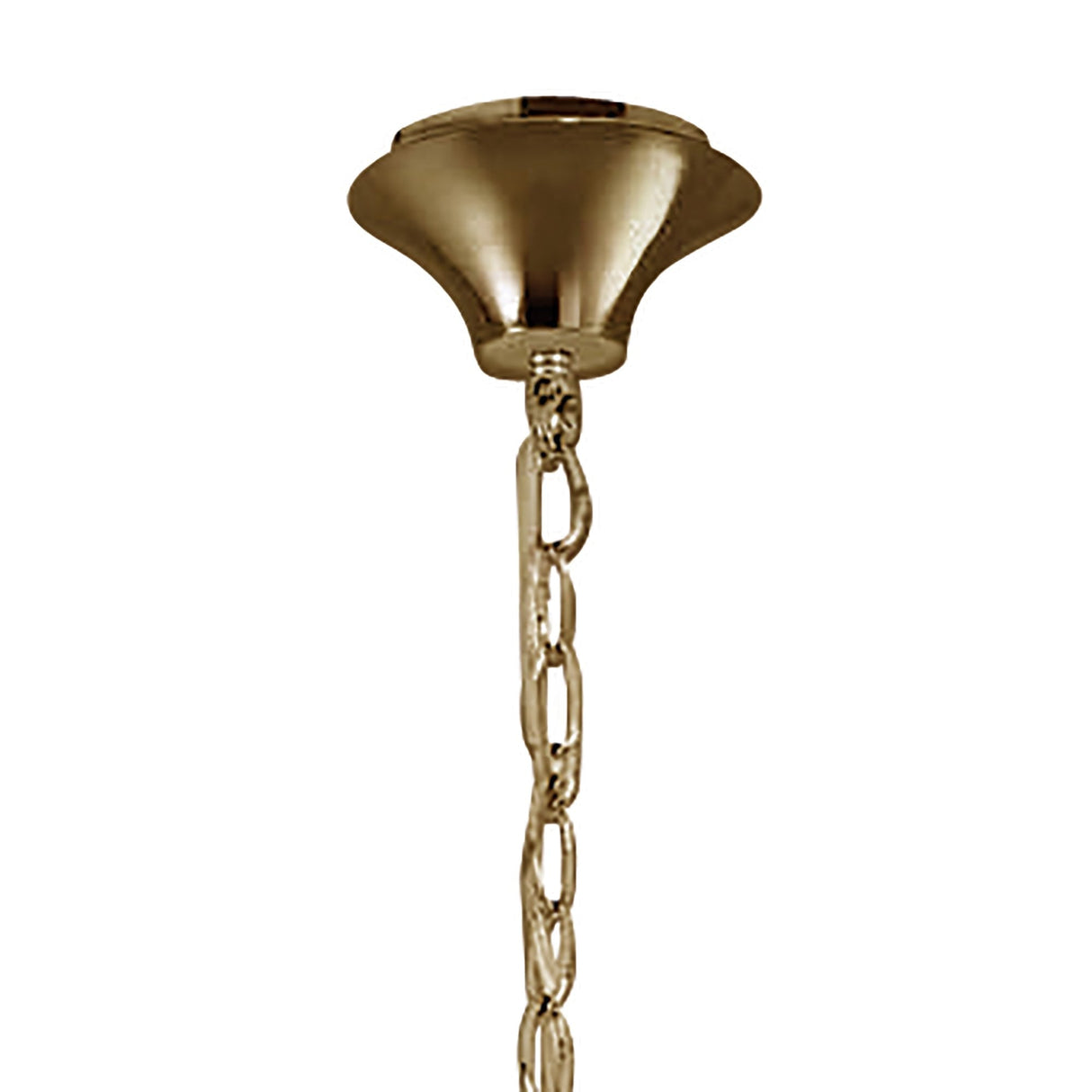 Tiffany Pendant Chandelier, French Gold & Cream Shades with Clear Crystal Elegance