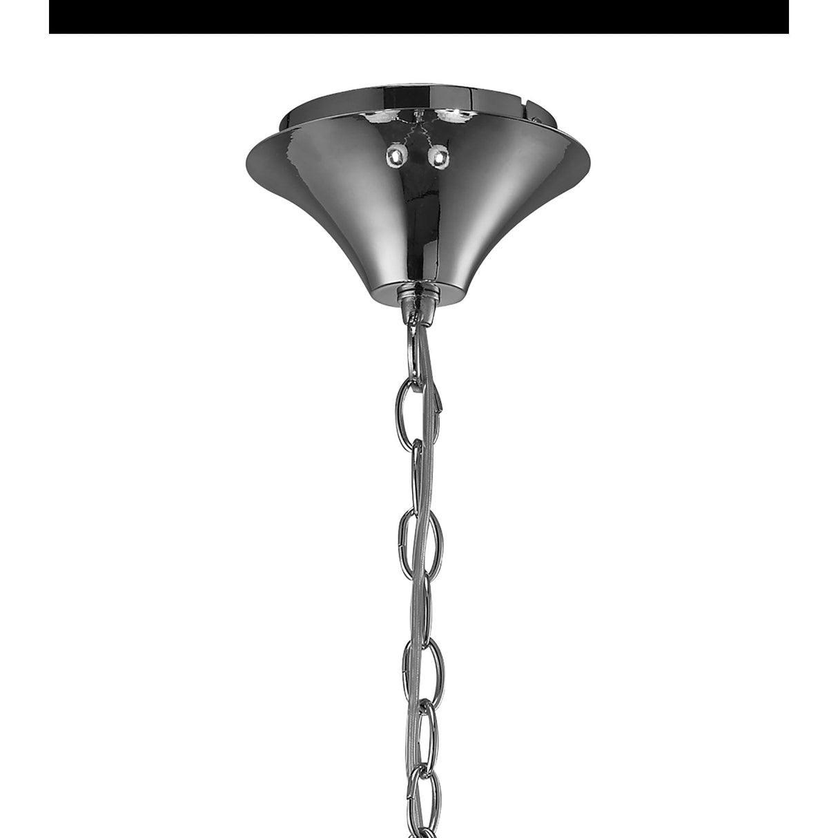 Tiffany Pendant Chandelier: Elegant Polished Chrome with Bronze Hues and Crystal Accents