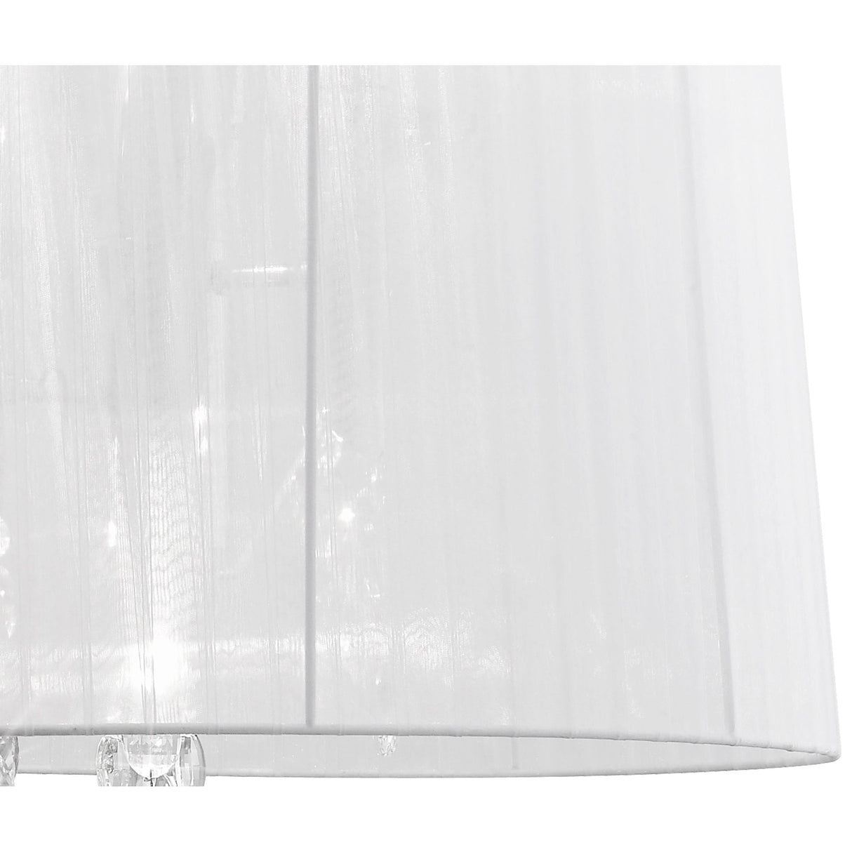 Tiffany Pendant Light - 3+3 Bulb Design in Polished Chrome with Clear Crystal Elegance