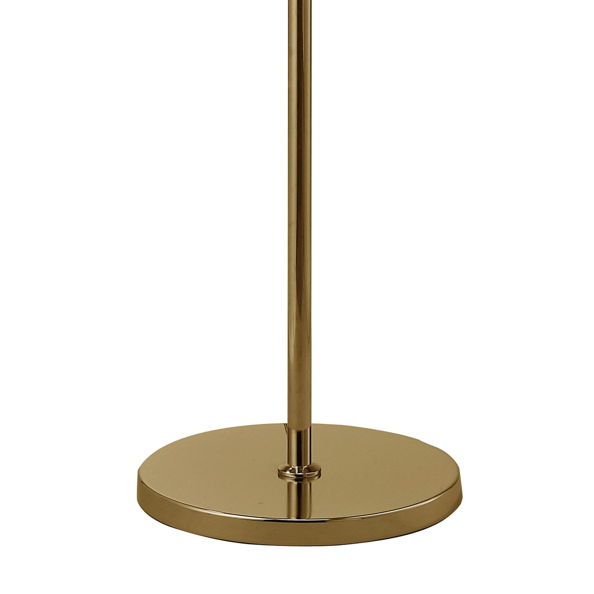 Elegant Tiffany Floor Lamp with French Gold Finish and Clear Crystal Accents