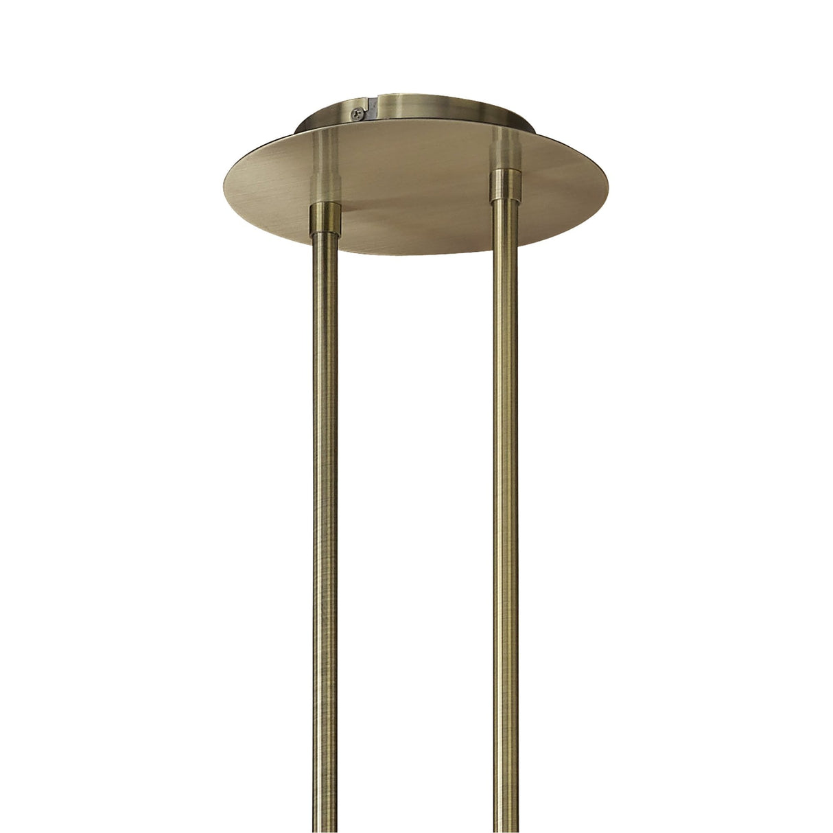 Antique Brass Tiffany Pendant Light with Soft Bronze Shade & Clear Crystal Accents