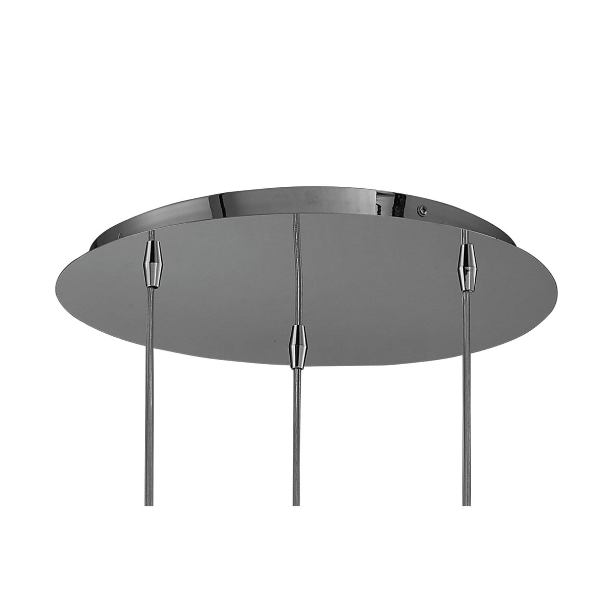 O2 Pendant Trio Light Fixture in Polished Chrome