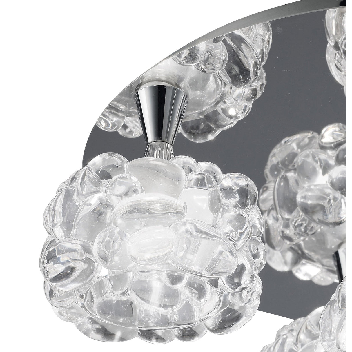O2 Ceiling Light Fixture - Polished Chrome Elegance with 5 G9 Bulbs