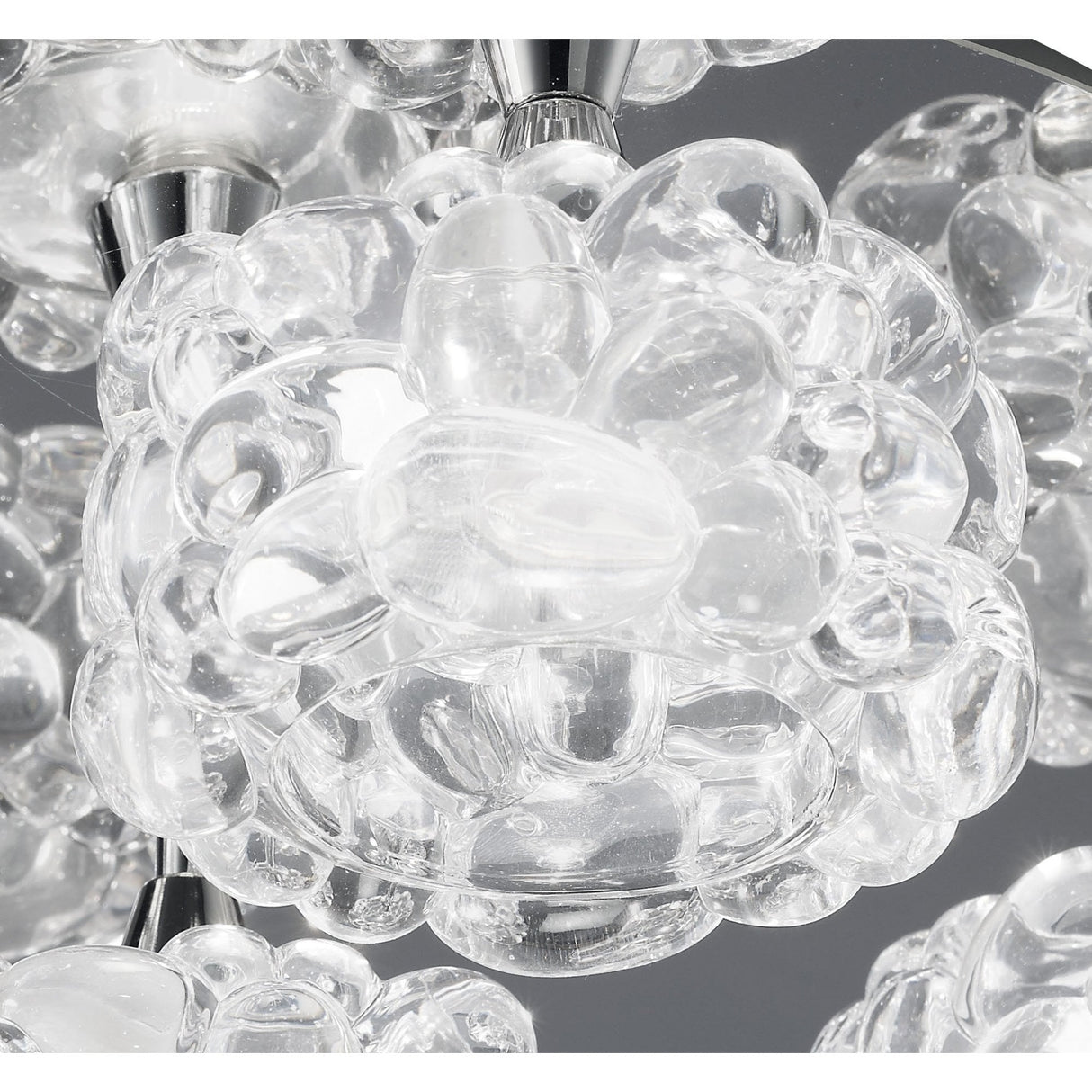 O2 Ceiling Light Fixture - Polished Chrome Elegance with 5 G9 Bulbs
