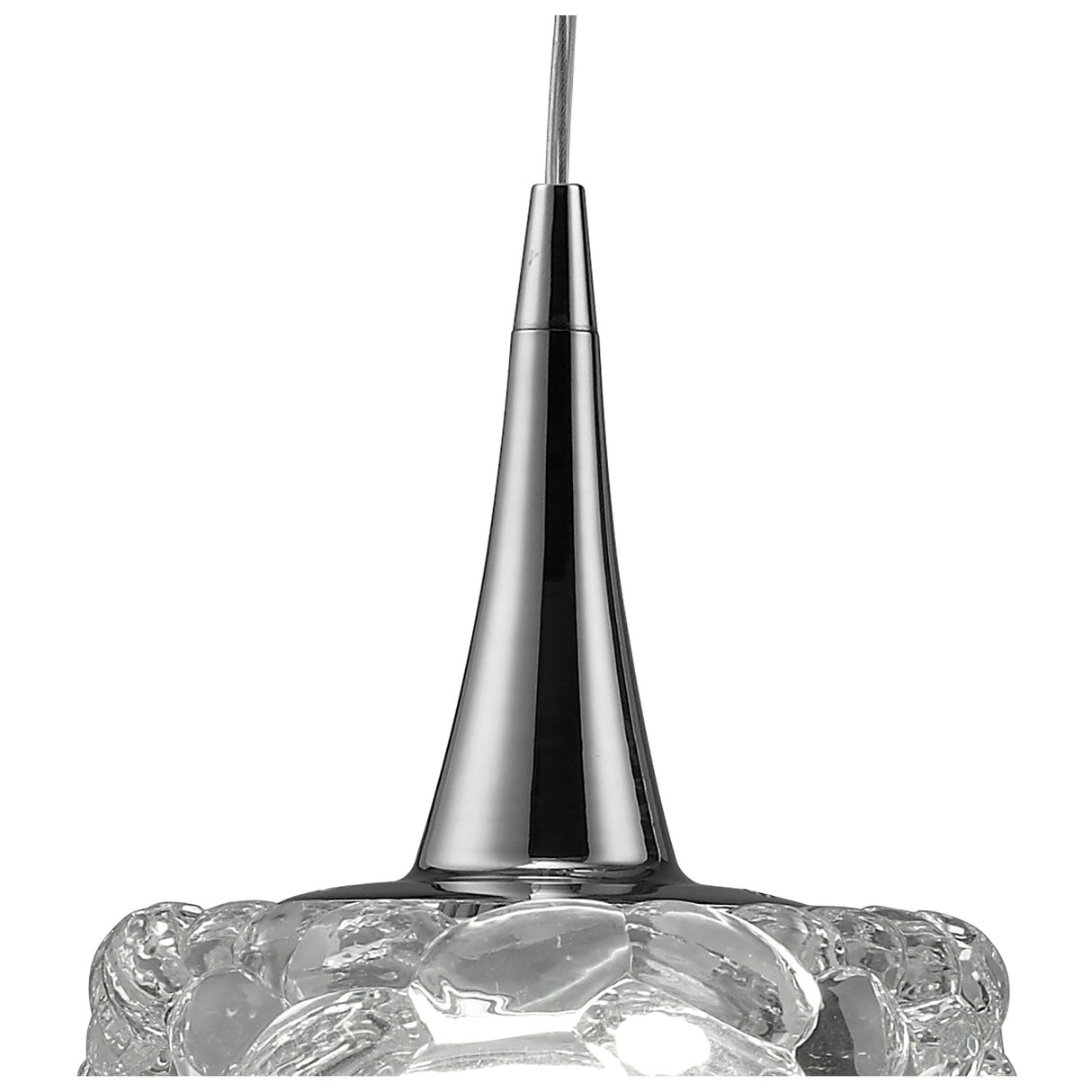 Elegant O2 Pendant Trio Light in Polished Chrome Finish