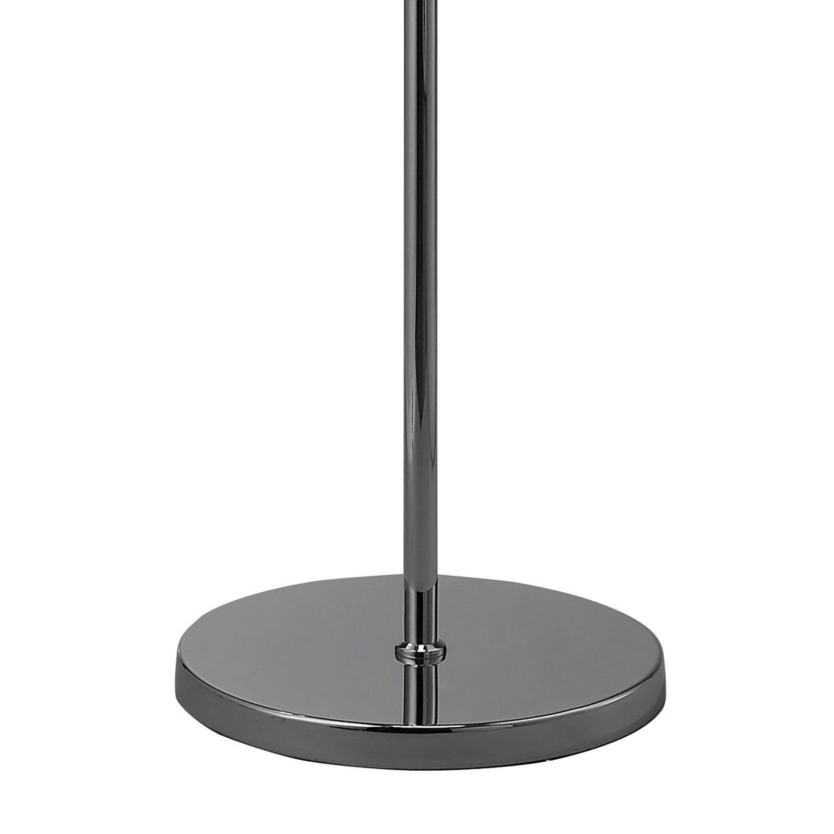 Luminous O2 Floor Lamp in Polished Chrome with Clear Glass Shade