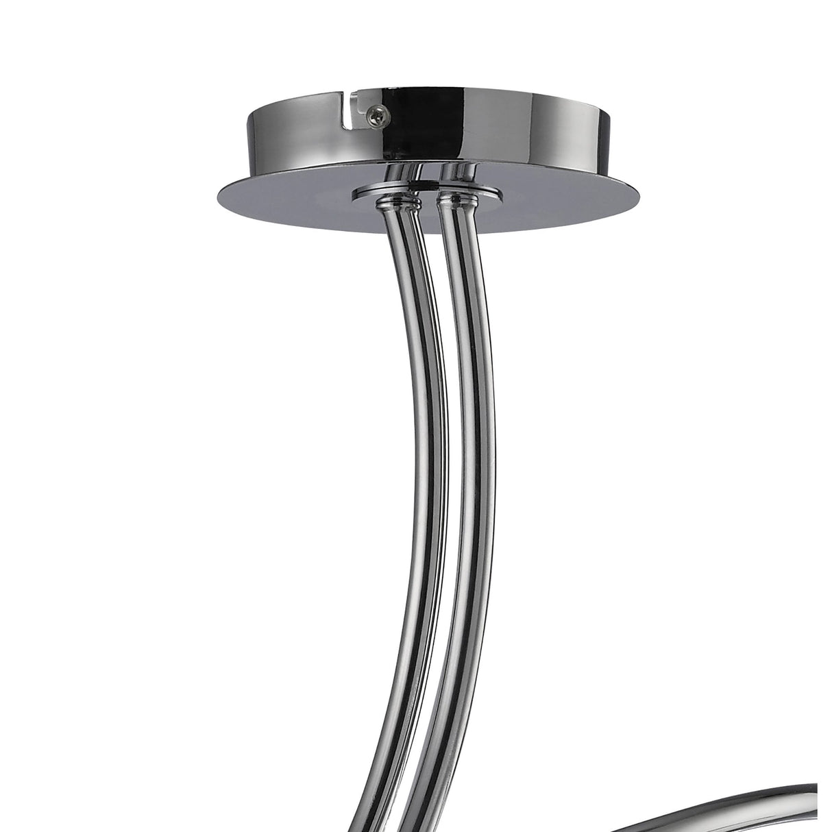 Elegant Polished Chrome 8-Light Ceiling Fixture with Spherical Accents