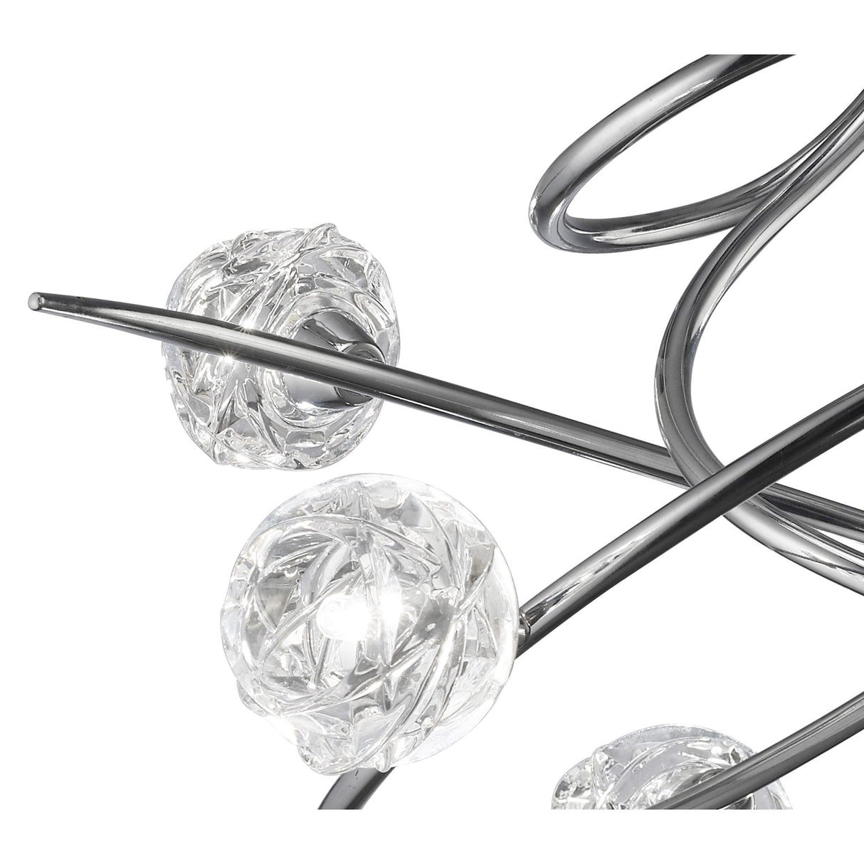 Maremagnum Polished Chrome Ceiling Light with 6 G9 Bulbs