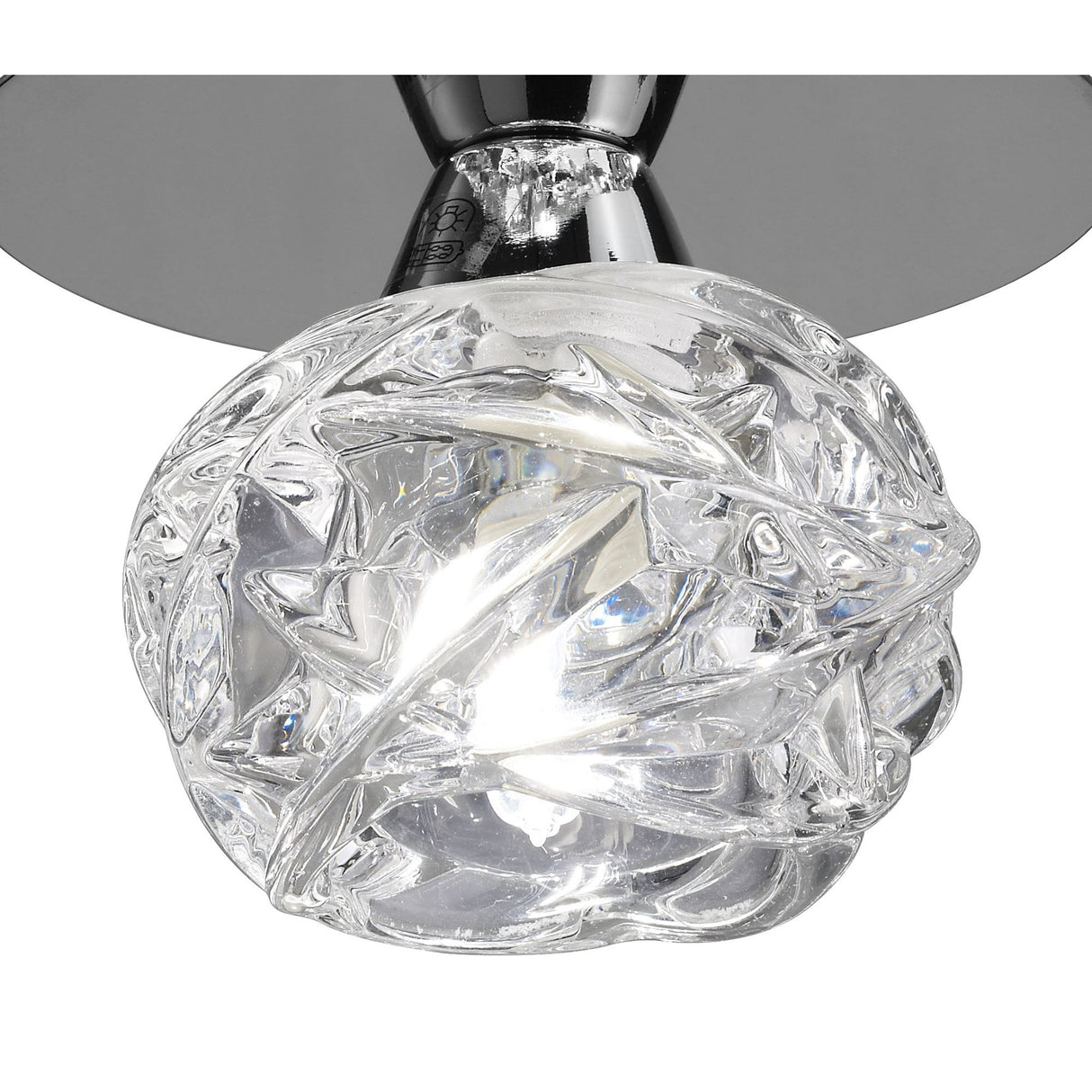 Maremagnum Single Light G9 Ceiling Fixture in Polished Chrome