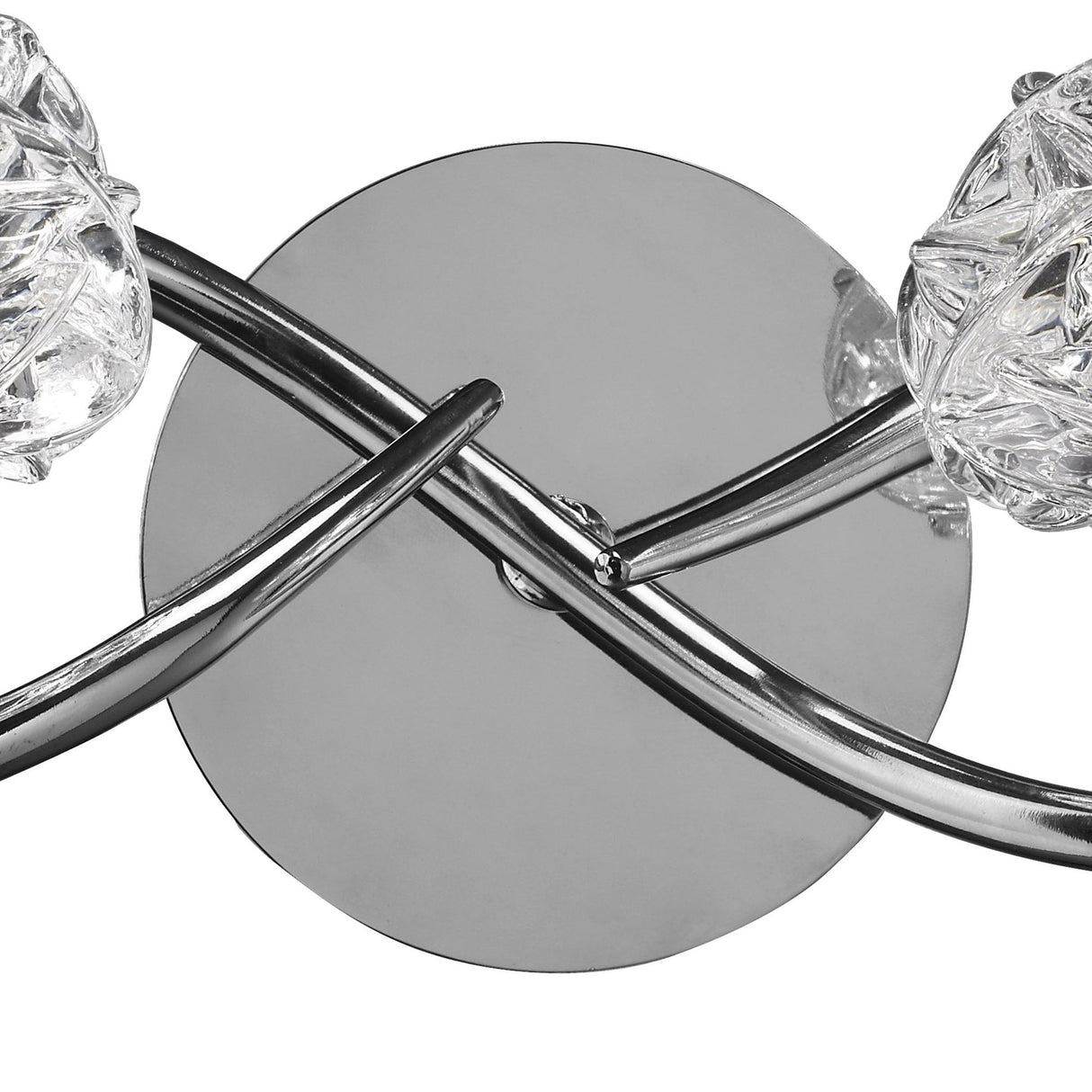 Maremagnum Dual Light Wall Lamp with Rocker Switch, Polished Chrome Finish