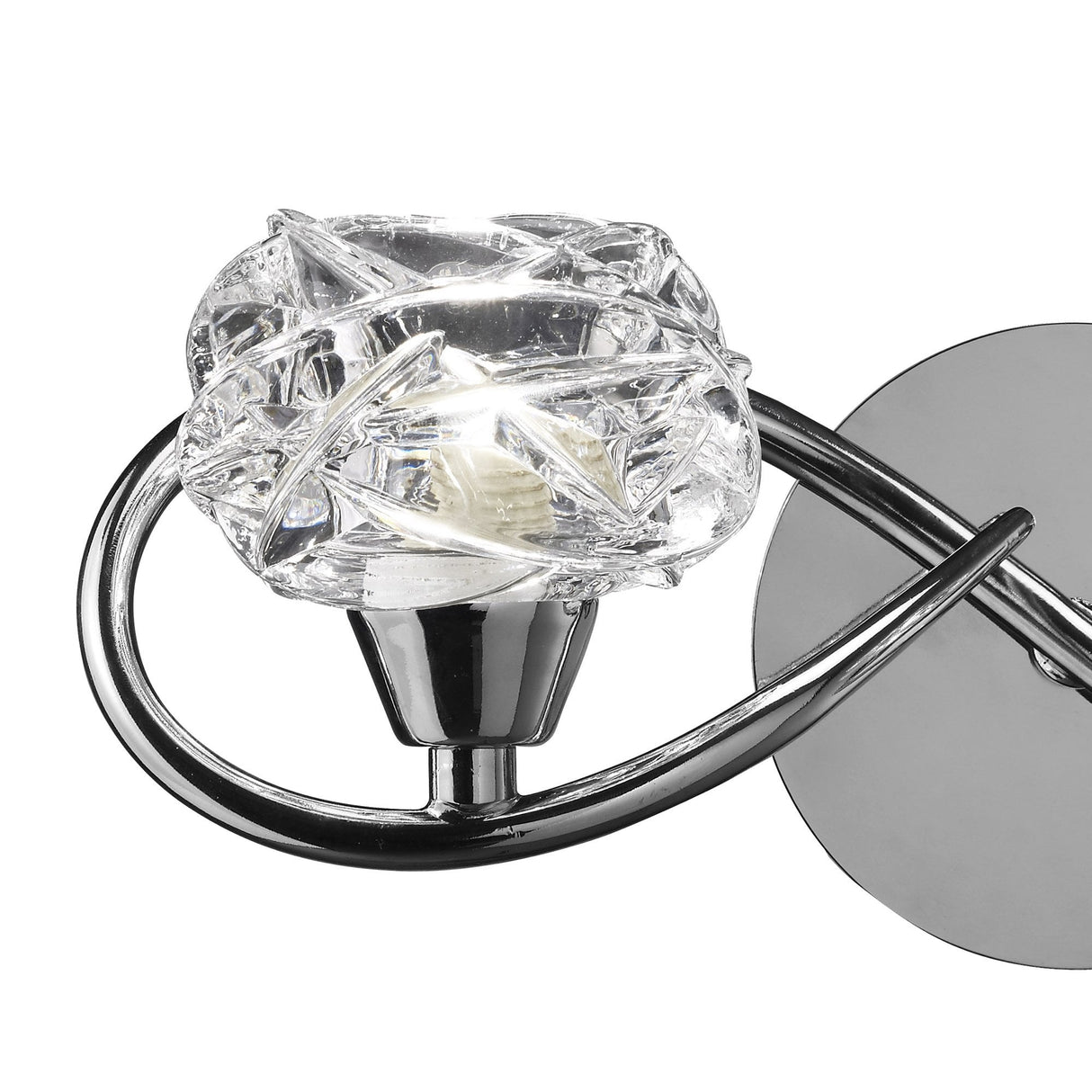 Maremagnum Dual Light Wall Lamp with Rocker Switch, Polished Chrome Finish