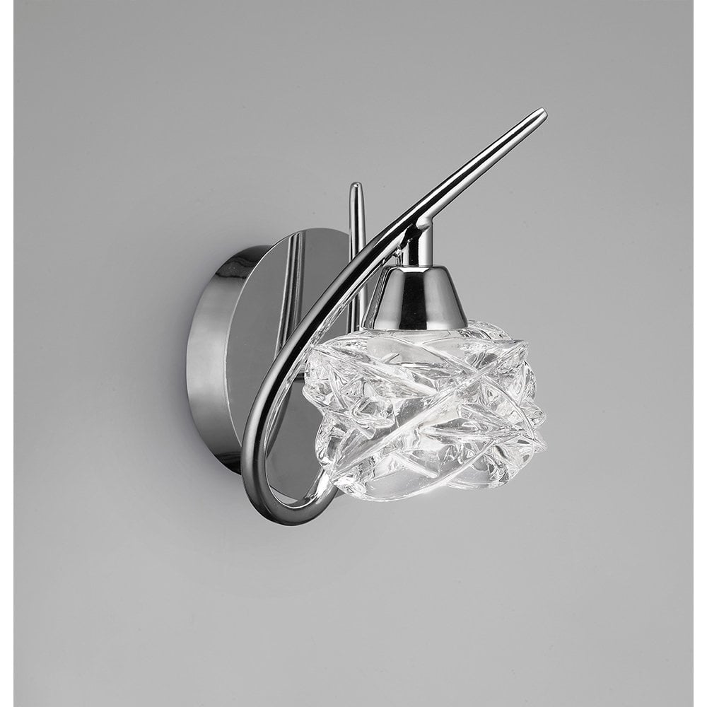 Maremagnum Wall Lamp with Rocker Switch and Chrome Finish