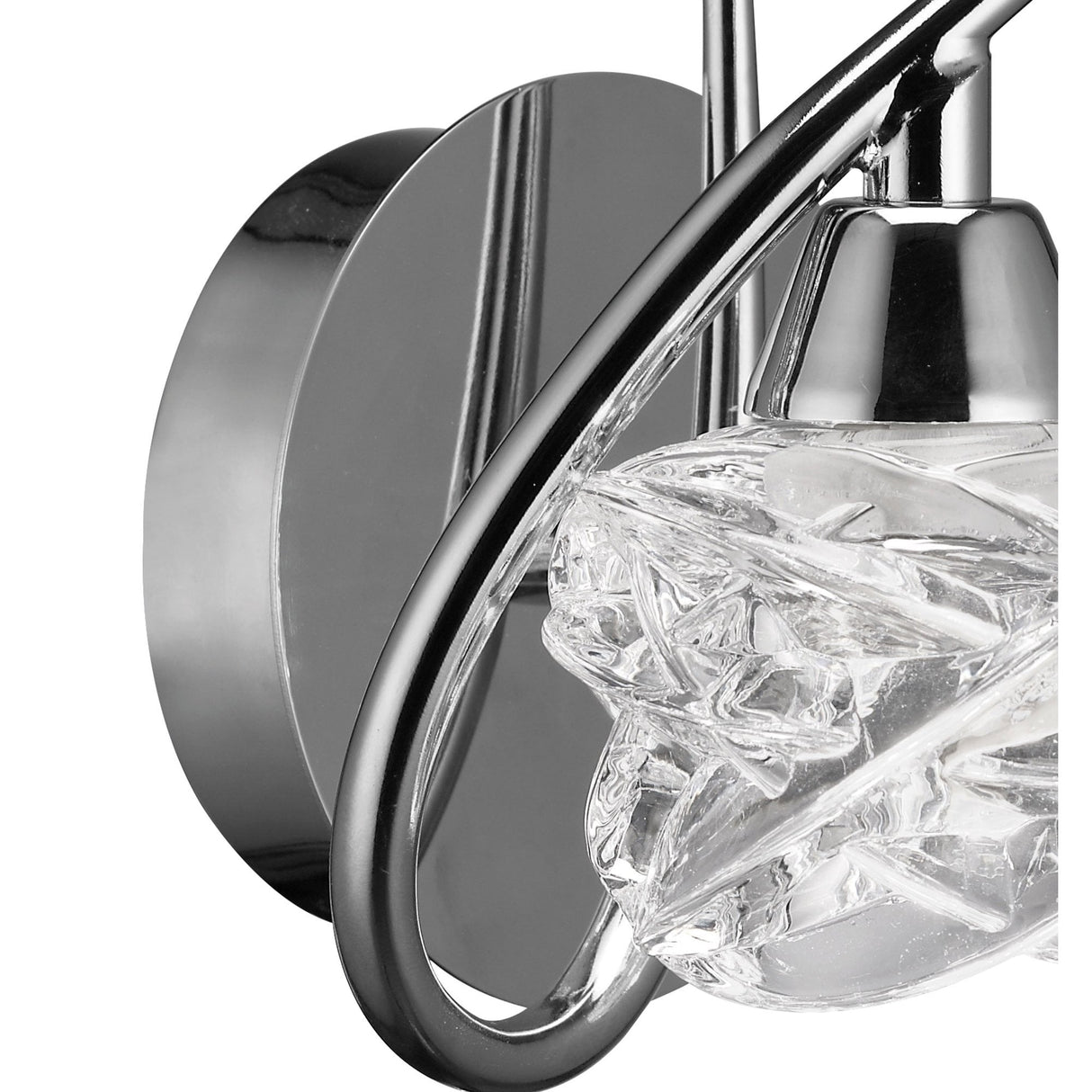 Maremagnum Wall Lamp with Rocker Switch and Chrome Finish