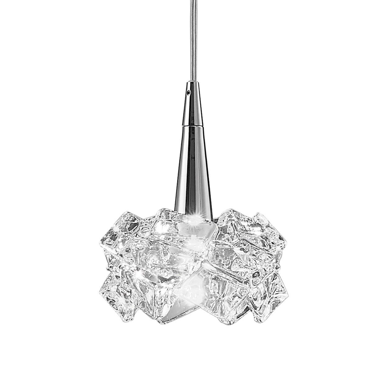 Arctic Elegance 3-Light G9 Pendant in Polished Chrome