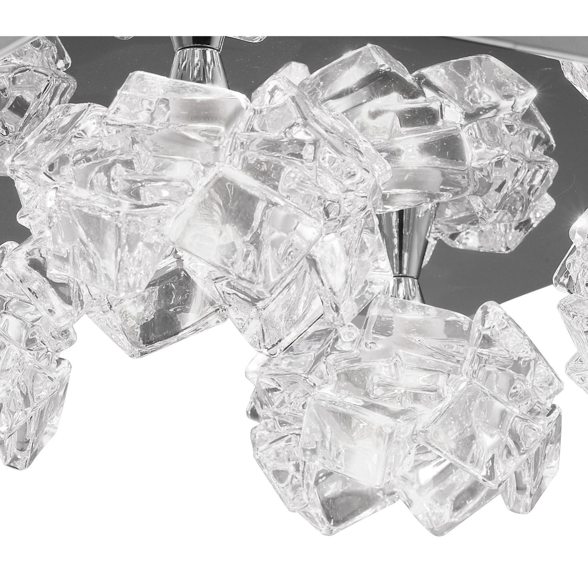 Arctic Prism 4-Light Square Ceiling Fixture in Polished Chrome