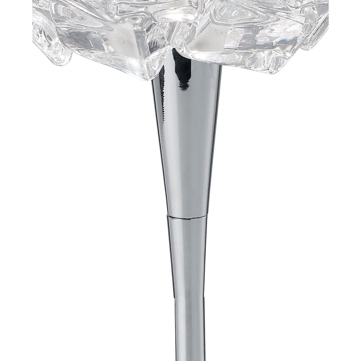 Artic Elegance: Chrome Ice Cube Table Lamp with G9 Illumination